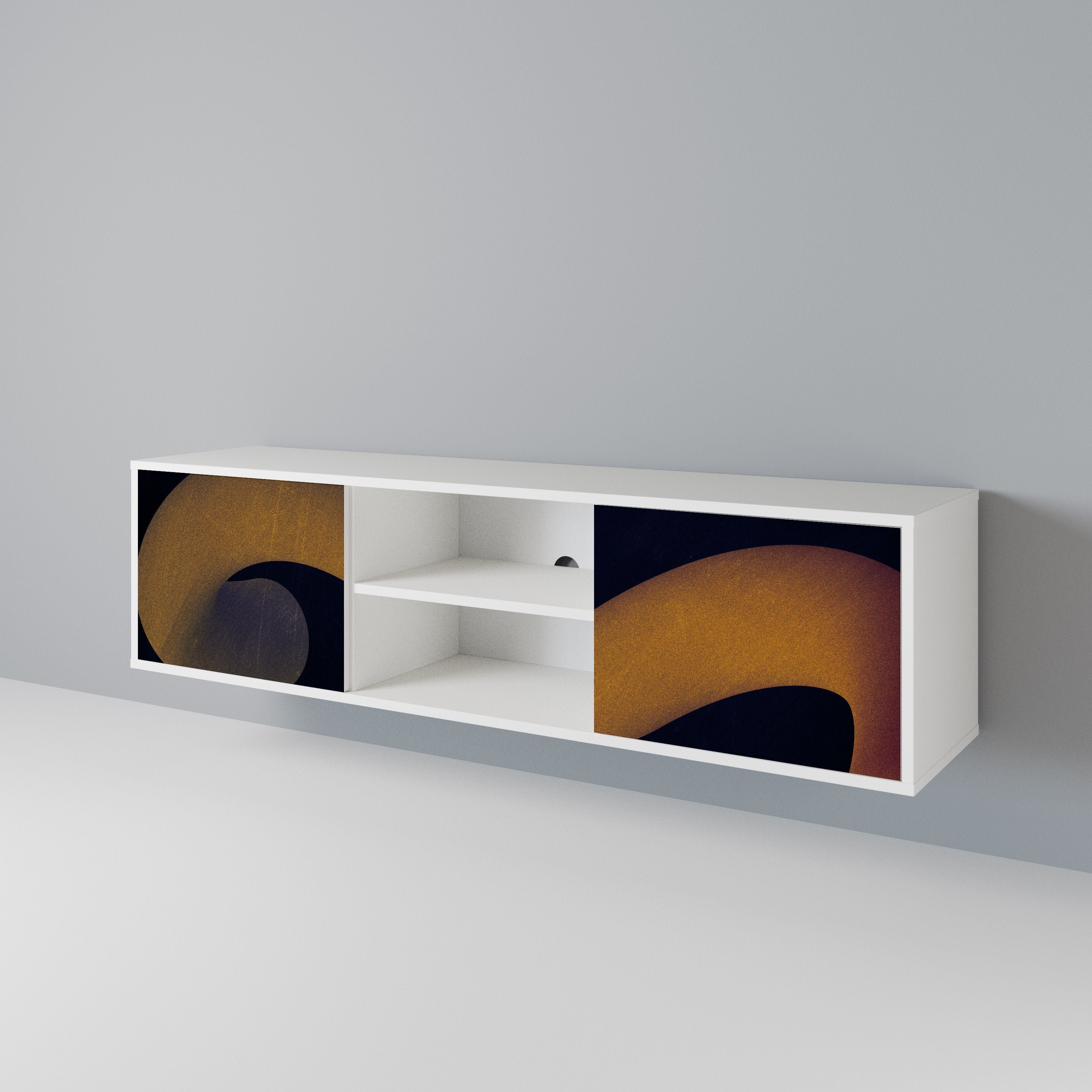 HOLLOW TIME 2-Door TV Cabinet
