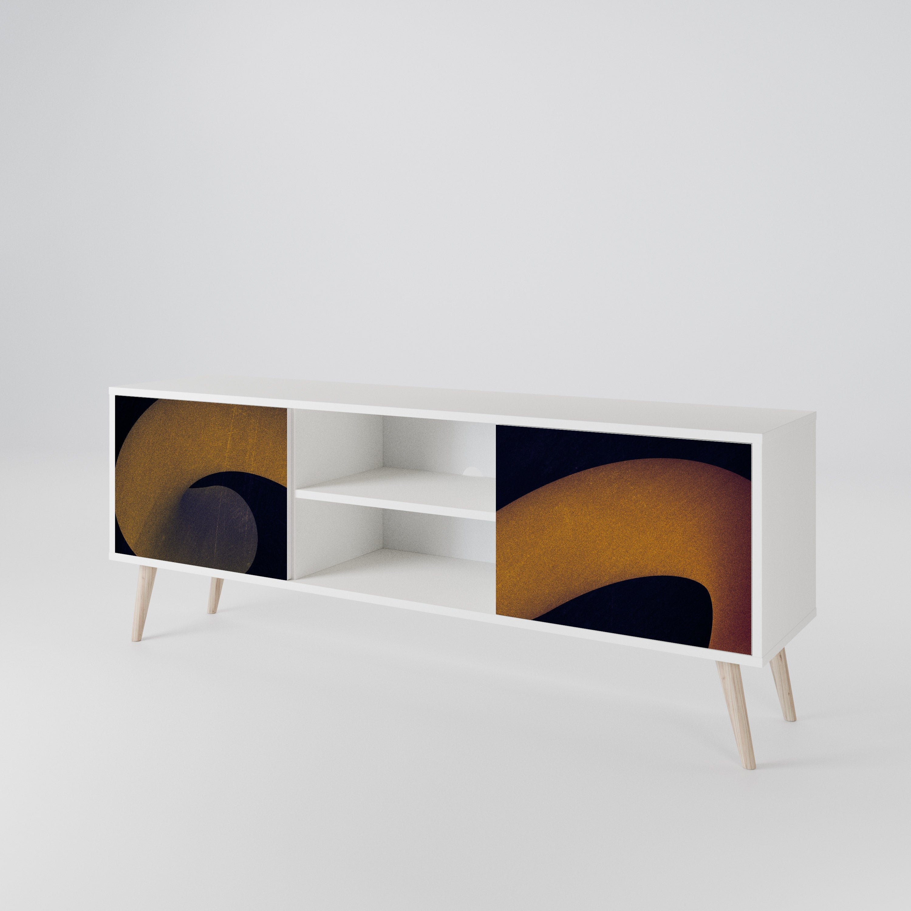 HOLLOW TIME 2-Door TV Cabinet