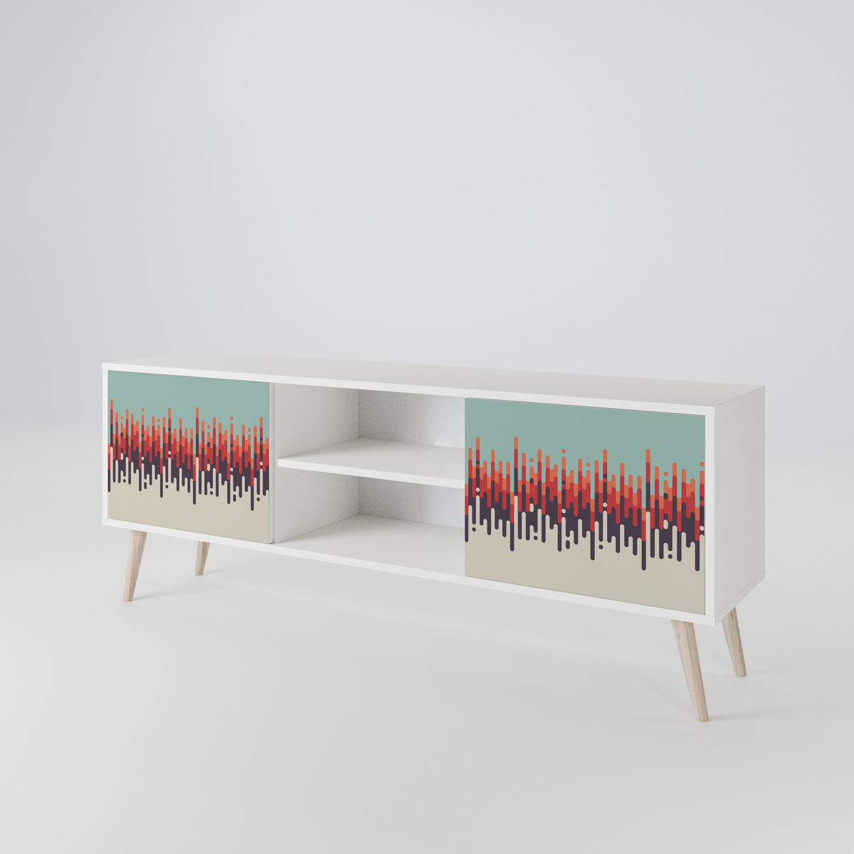 CHROMA CONTOURS Mueble de TV de 2 Puertas