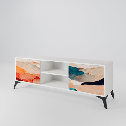ABSTRACT LANDSCAPE Mueble de TV de 2 Puertas