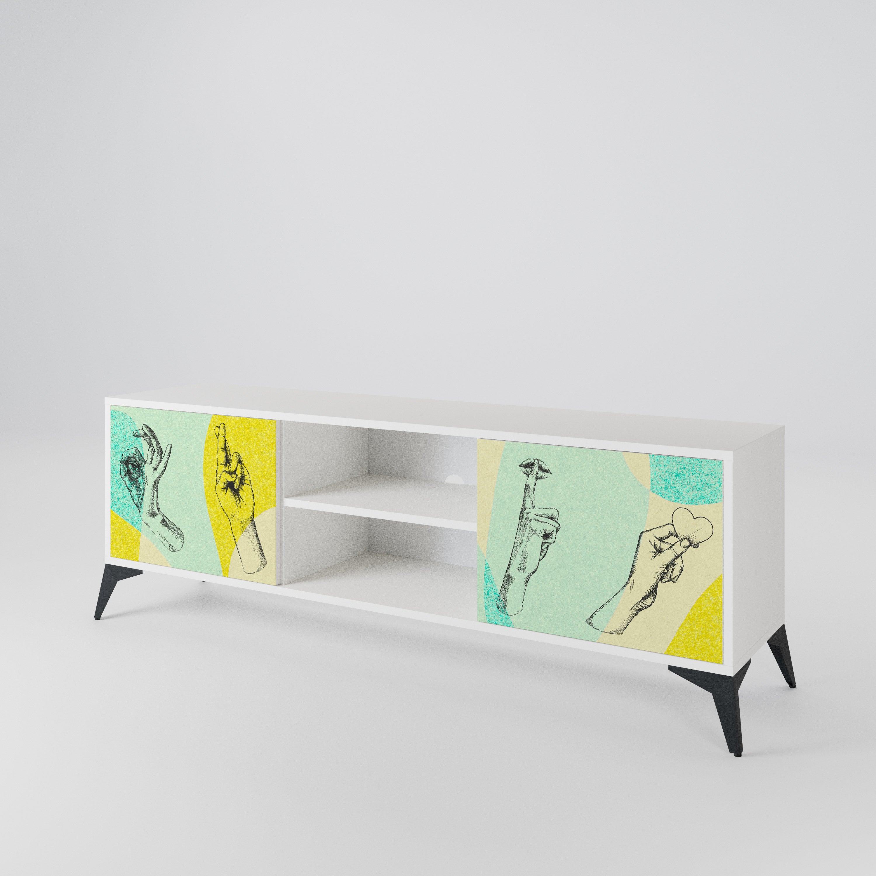 BODY LANGUAGE 2-Door TV Cabinet
