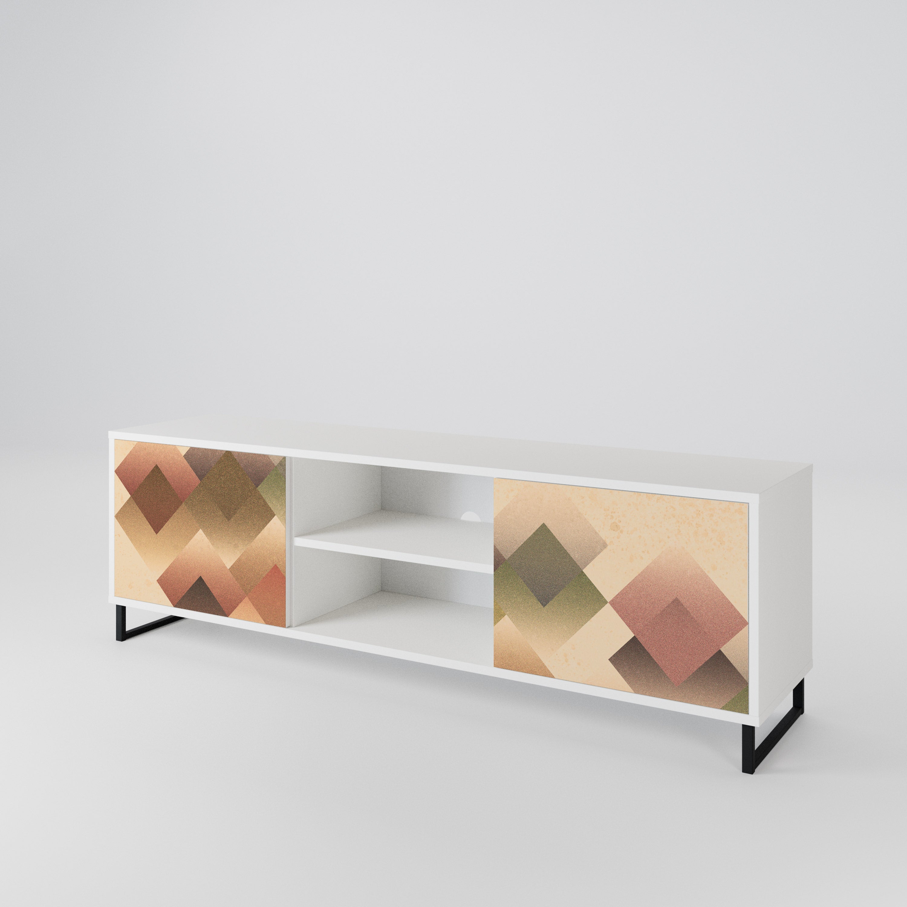 GEOMETRIC FUSION 2-Door TV Cabinet