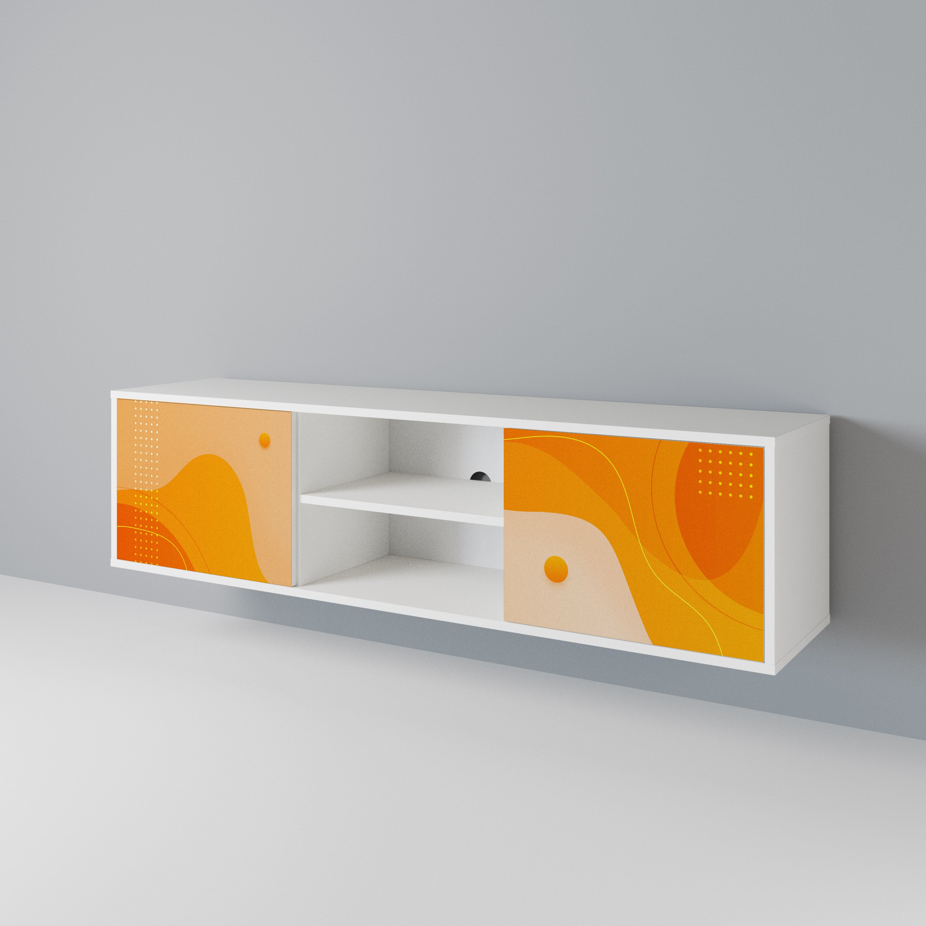 ORANGE ARRANGEMENT Dvoudveřový TV stolek