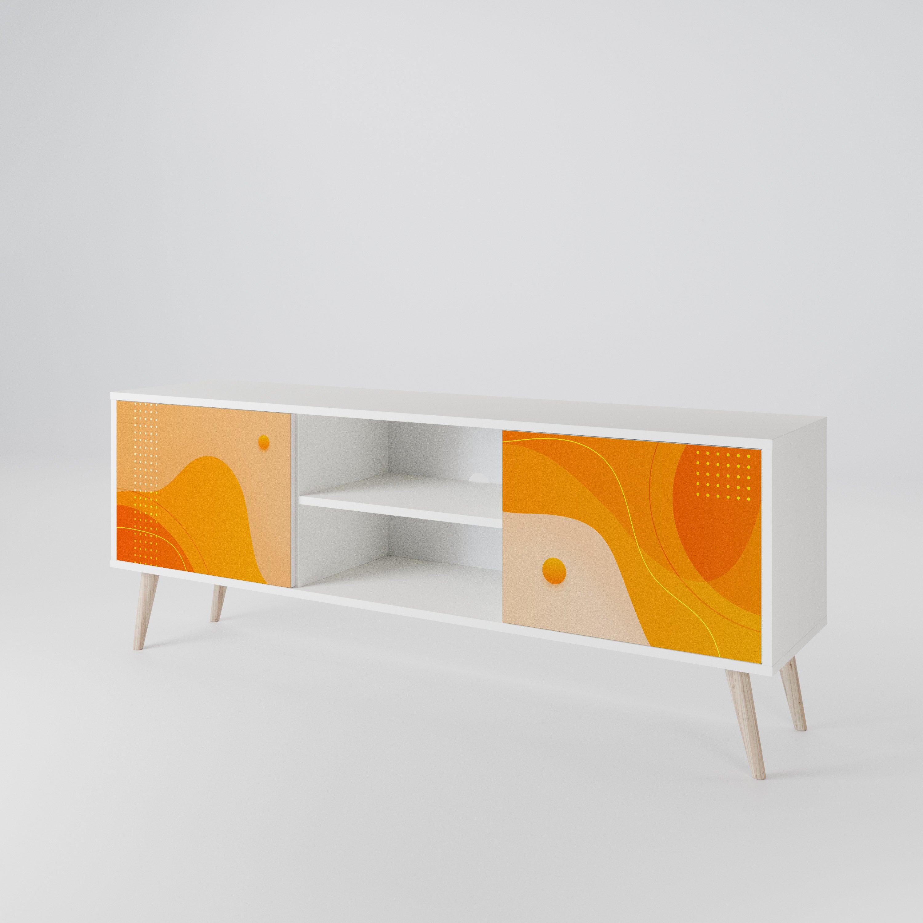 ORANGE ARRANGEMENT Dvoudveřový TV stolek
