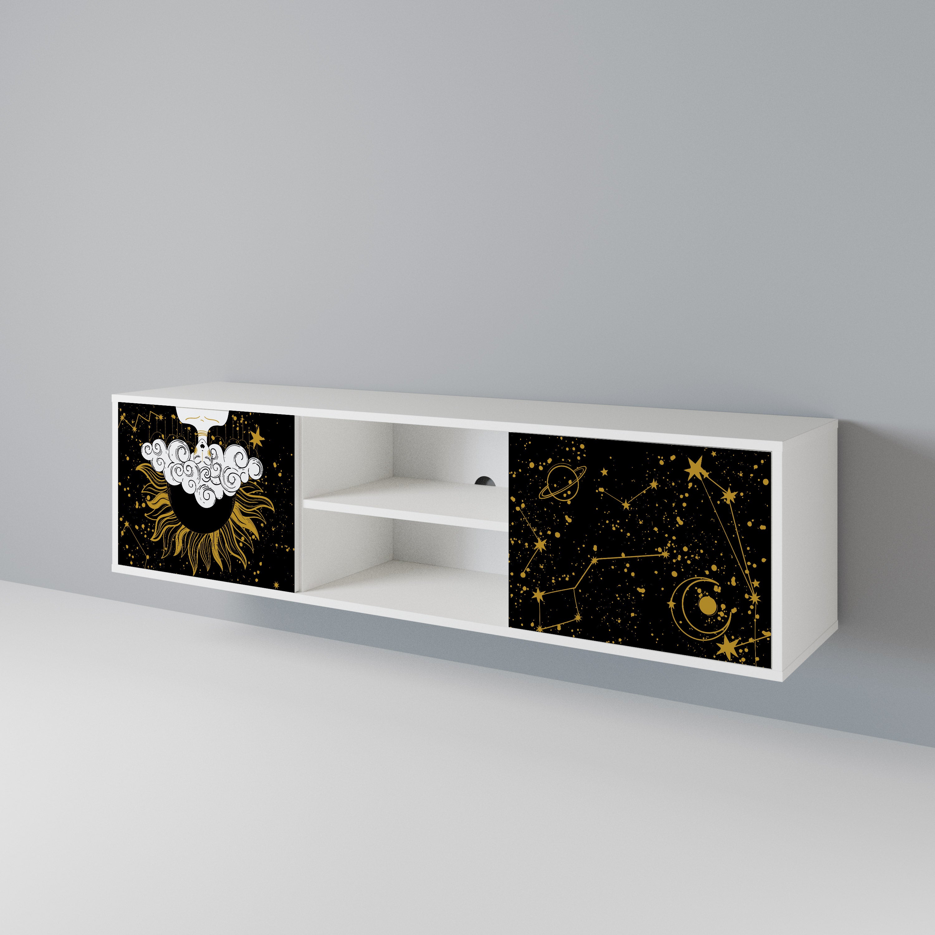 STELLAR CONSTELLATIONS Dvoudveřový TV stolek