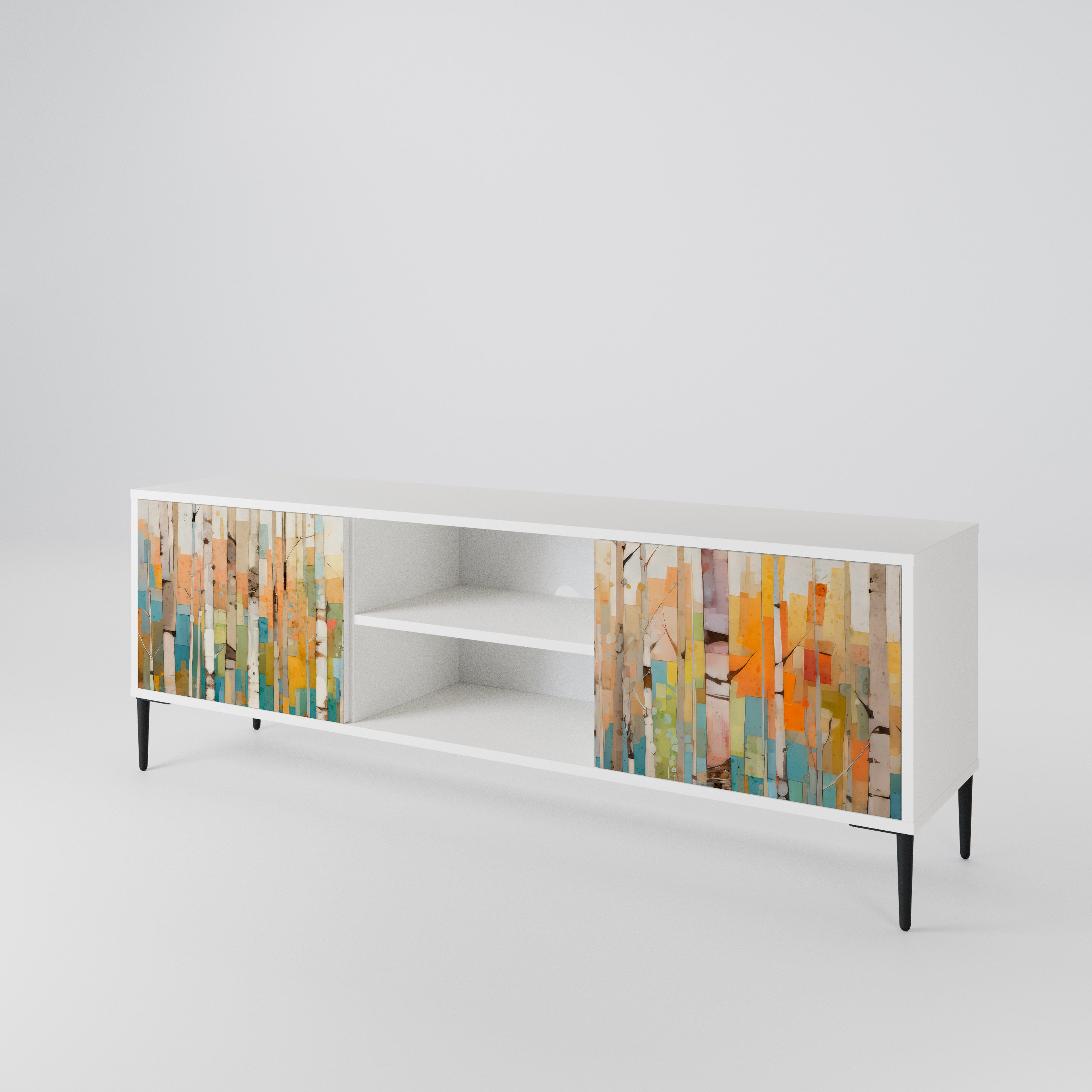 BIRCH KALEIDOSCOPE Dvoudveřový TV stolek