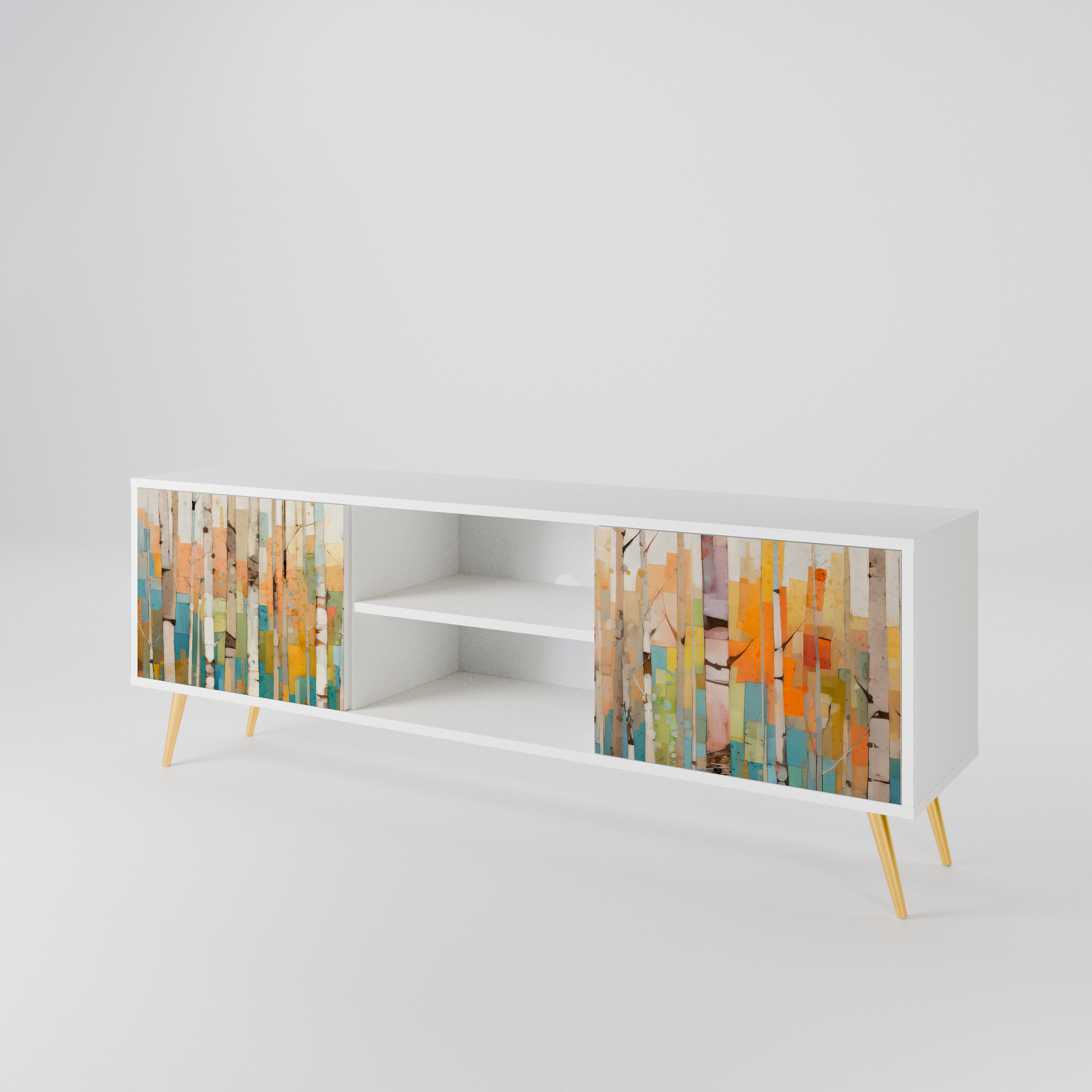 BIRCH KALEIDOSCOPE Dvoudveřový TV stolek