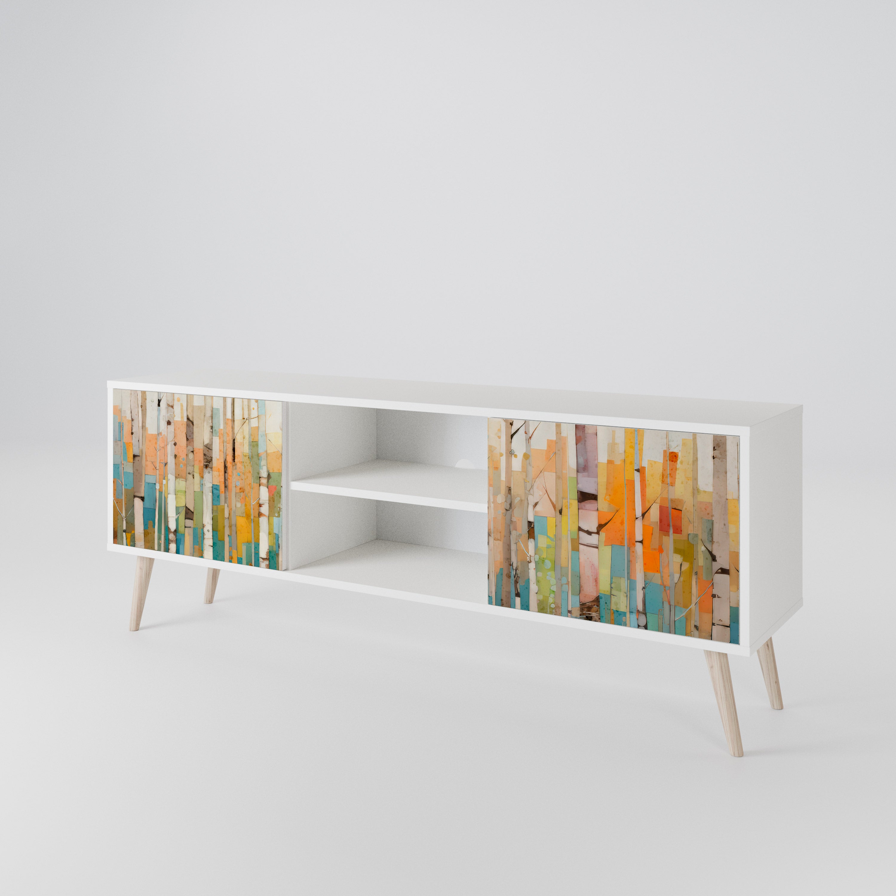 BIRCH KALEIDOSCOPE Dvoudveřový TV stolek