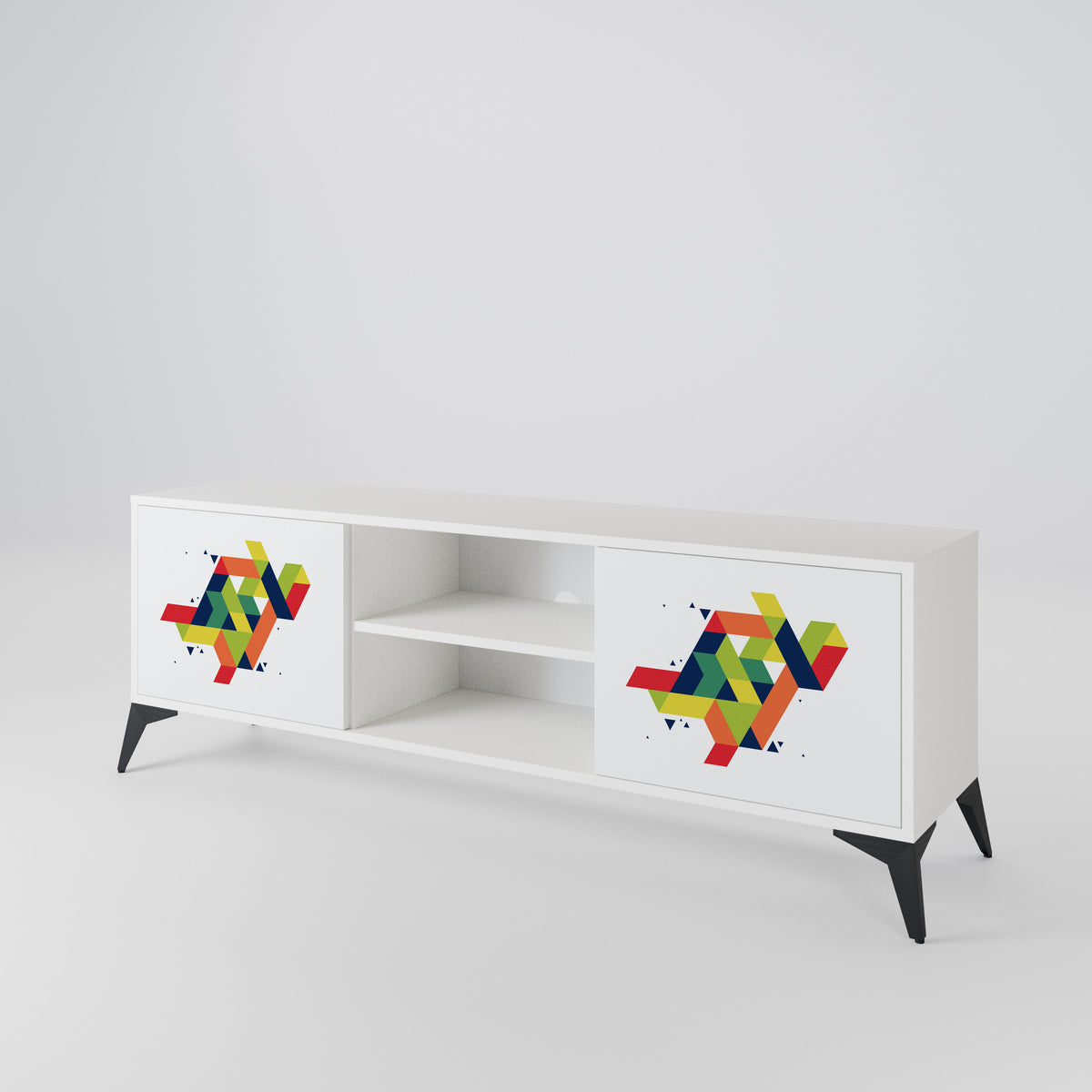 FUTURE SIGN Mueble de TV de 2 Puertas