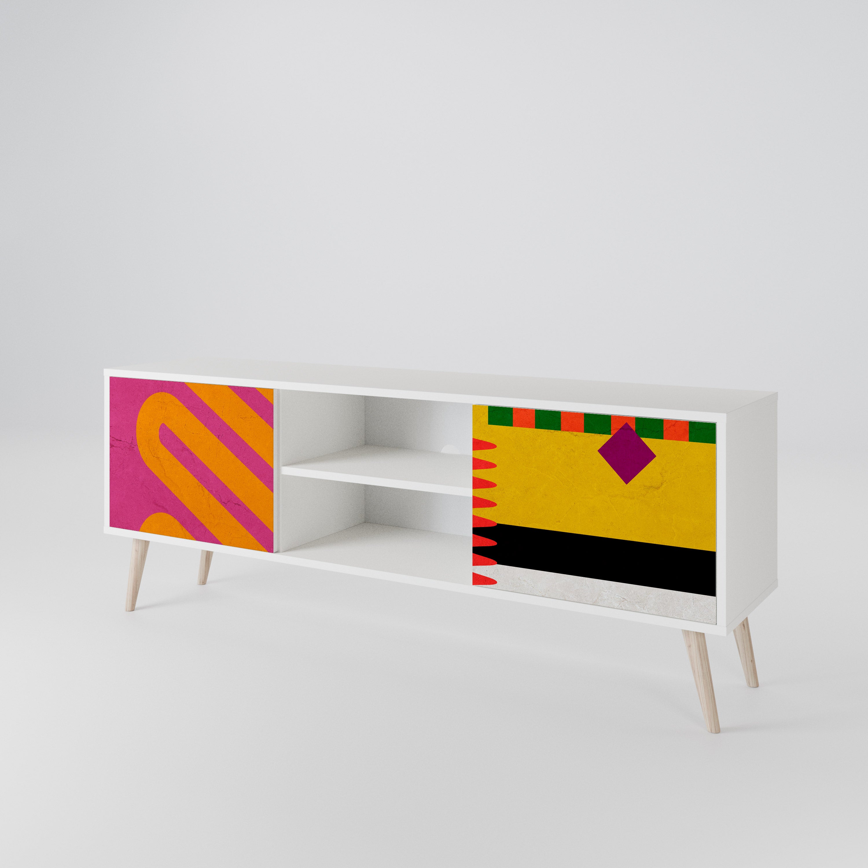 VIVID ART Dvoudveřový TV stolek