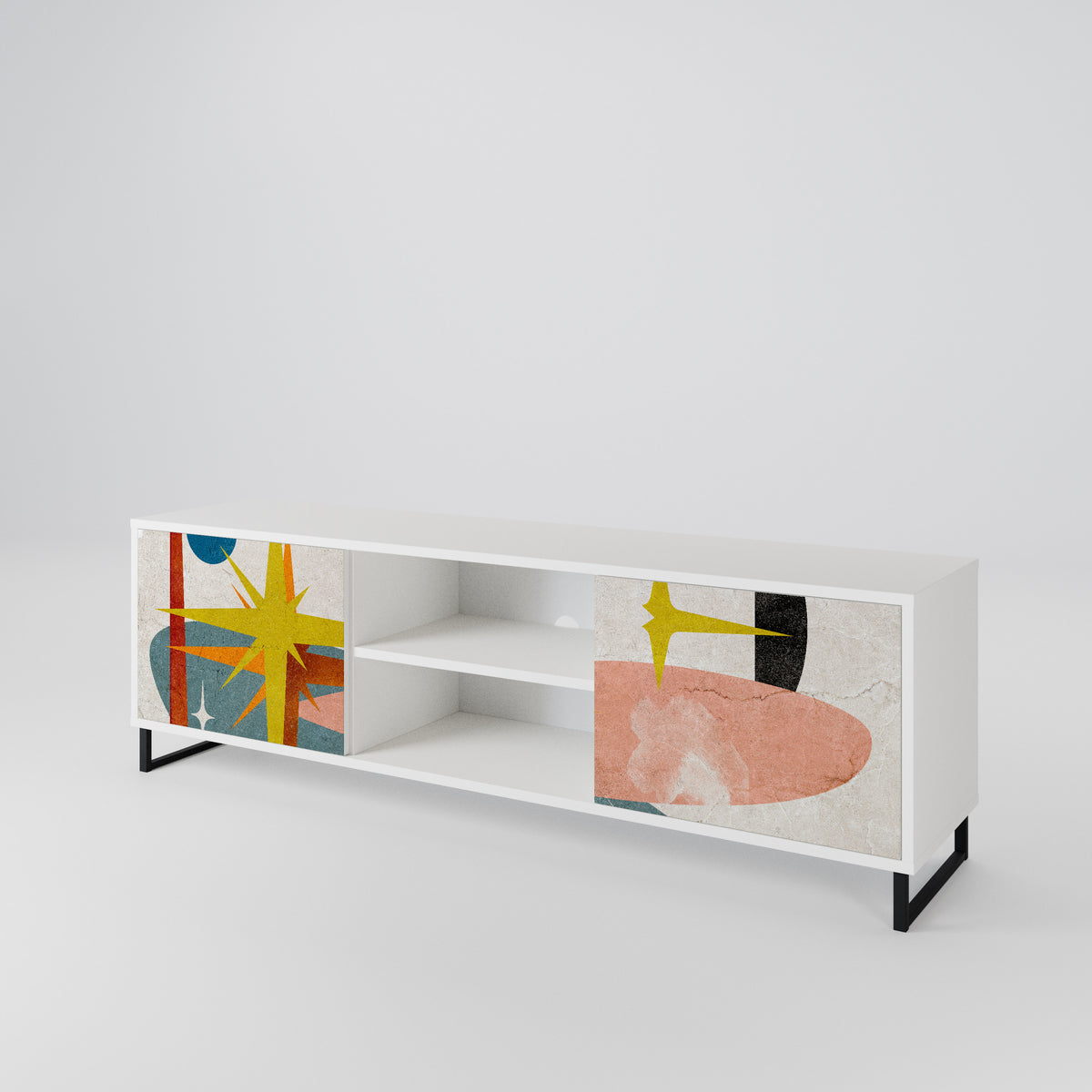 INTERSTELLAR VIBES Mueble de TV de 2 Puertas