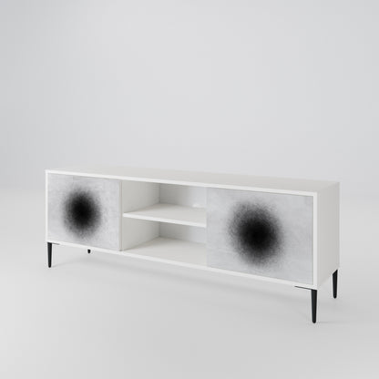 BLACK HOLE Dvoudveřový TV stolek