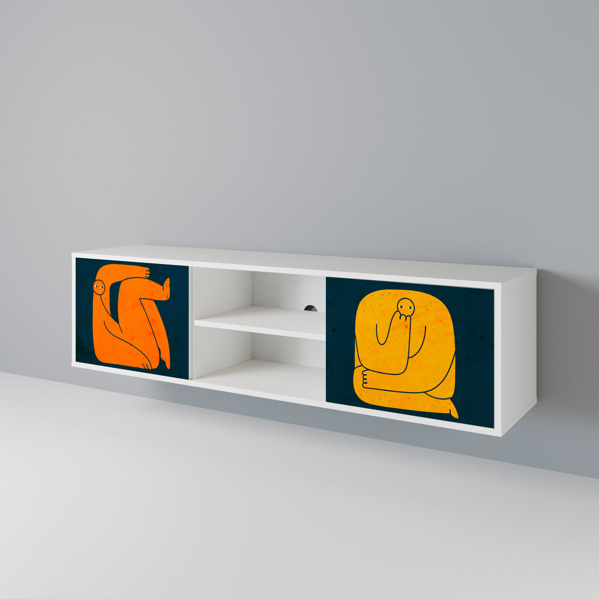 TOGETHER BUT SEPARATELY 2-Door TV Cabinet