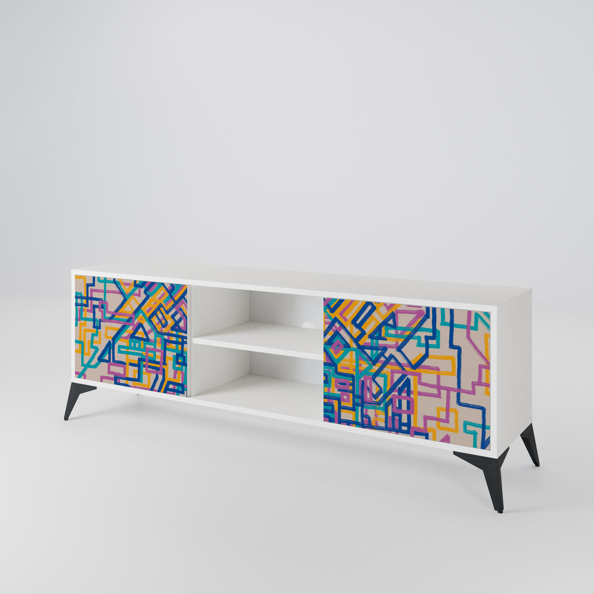 MEMORIES MAP Mueble de TV de 2 Puertas