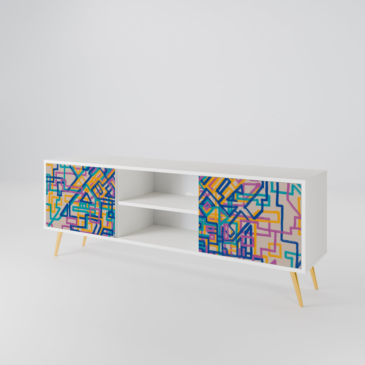 MEMORIES MAP Mueble de TV de 2 Puertas
