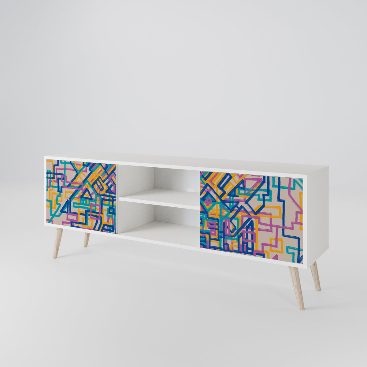 MEMORIES MAP Mueble de TV de 2 Puertas
