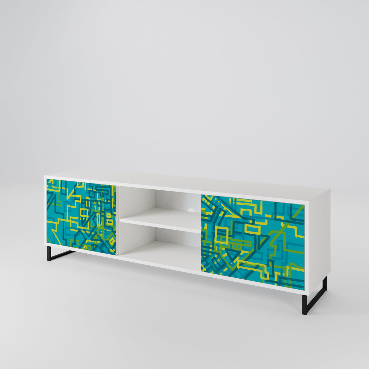 NOSTALGIC MEMORIES Mueble de TV de 2 Puertas