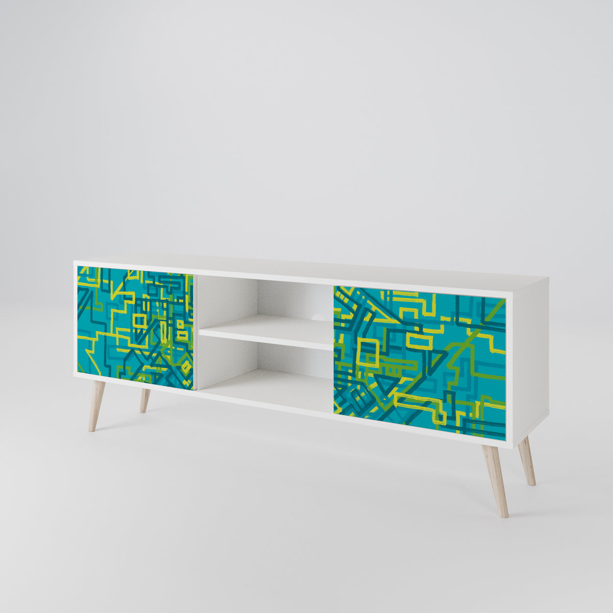 NOSTALGIC MEMORIES Mueble de TV de 2 Puertas