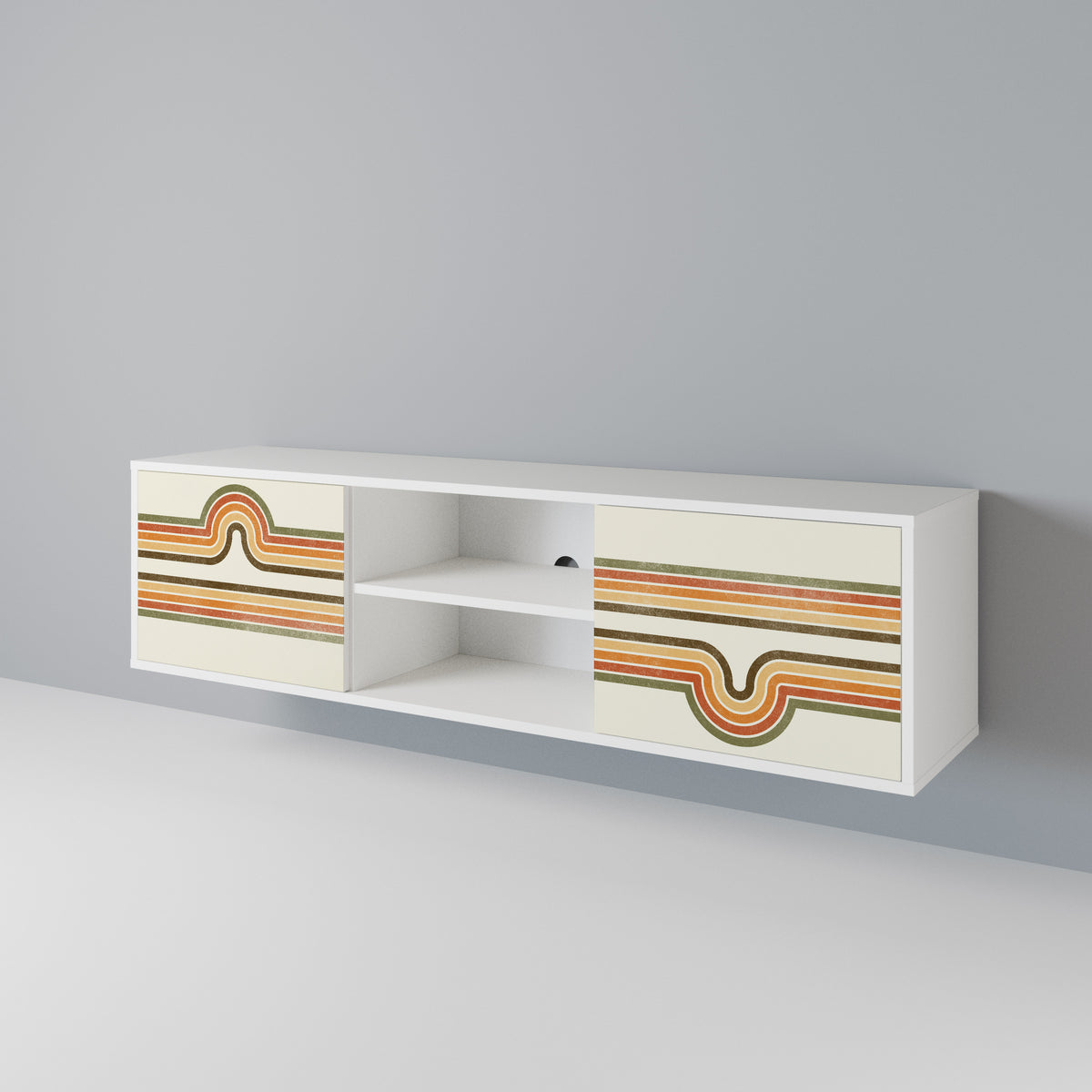 EXCEPTIONAL STREAM Mueble de TV de 2 Puertas