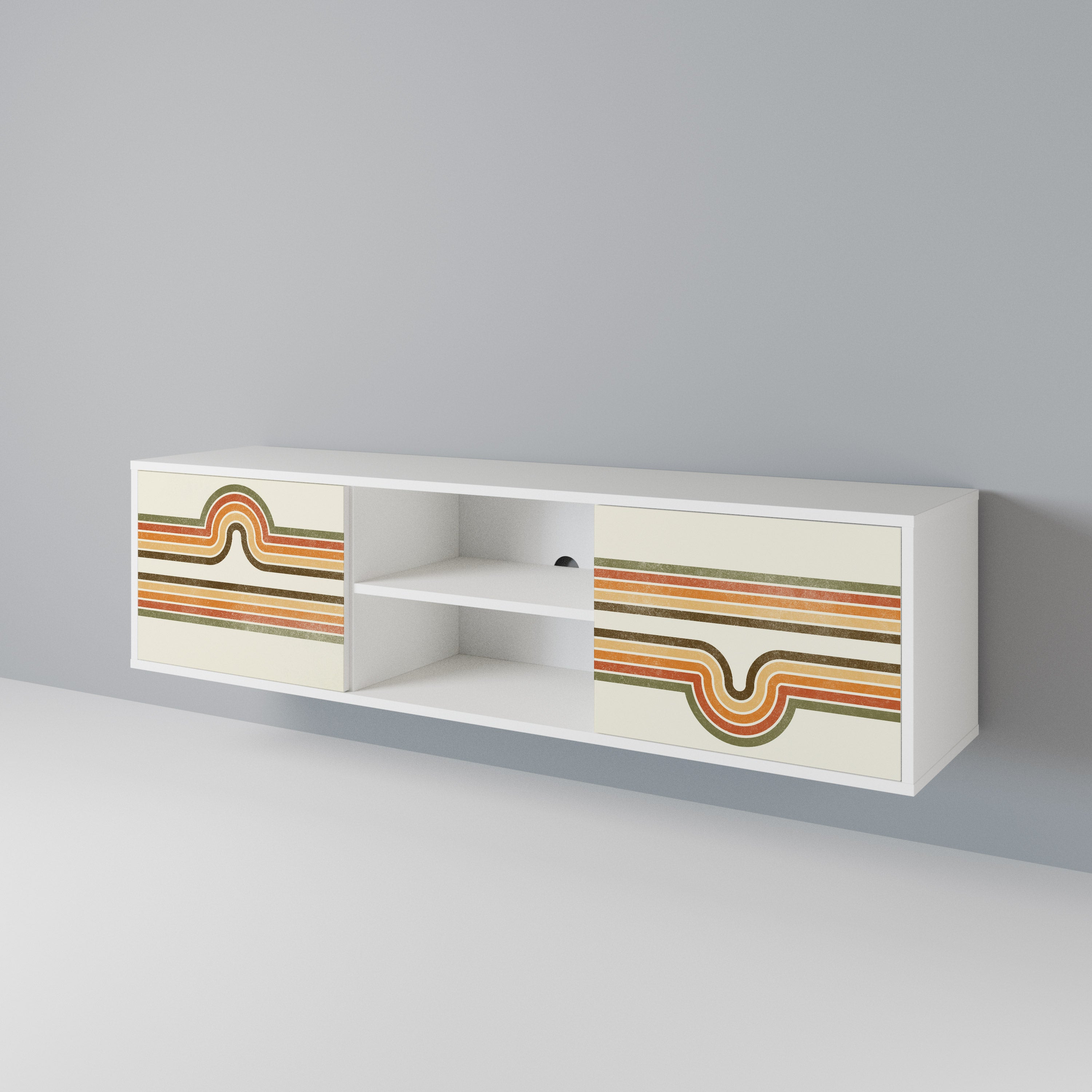 EXCEPTIONAL STREAM 2-Door TV Cabinet