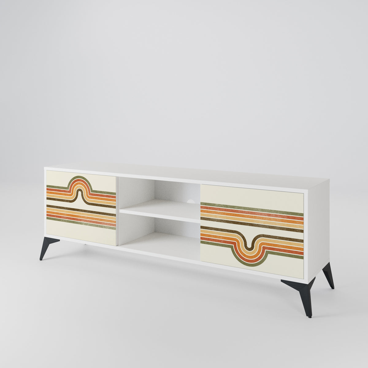 EXCEPTIONAL STREAM Mueble de TV de 2 Puertas