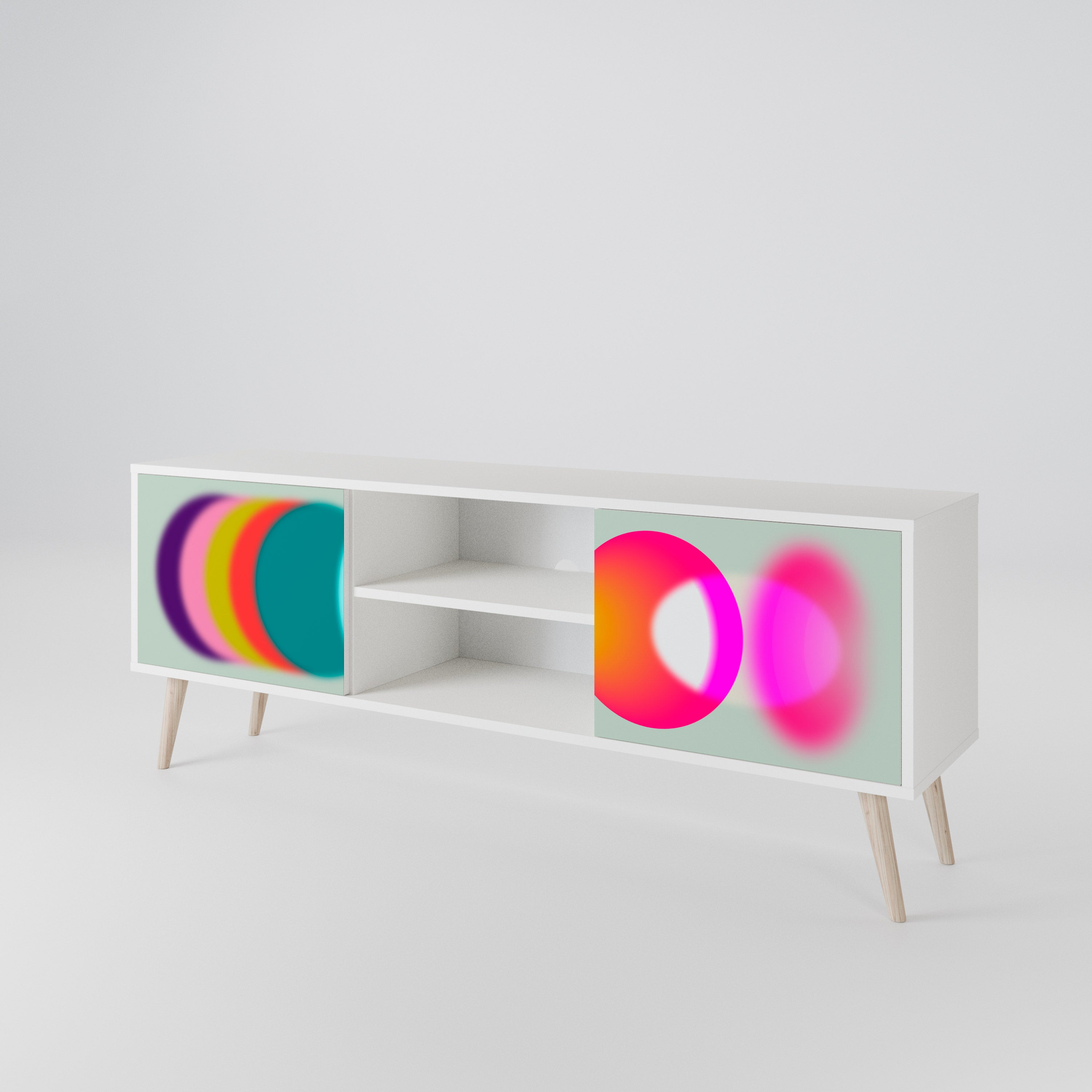 SYMPHONY OF COLORS Dvoudveřový TV stolek