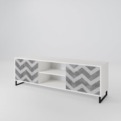 TOUGH ZIG ZAG Mueble de TV de 2 Puertas