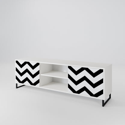 CLASSIC ZIG ZAG Móvel de TV de 2 Portas