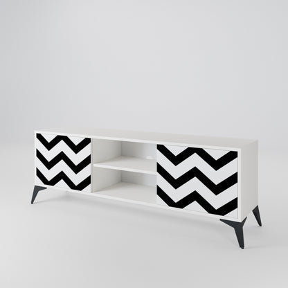 CLASSIC ZIG ZAG Móvel de TV de 2 Portas