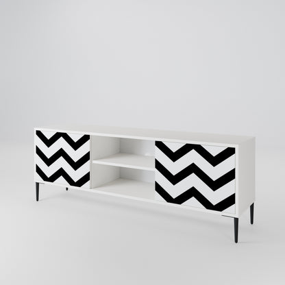 CLASSIC ZIG ZAG Móvel de TV de 2 Portas