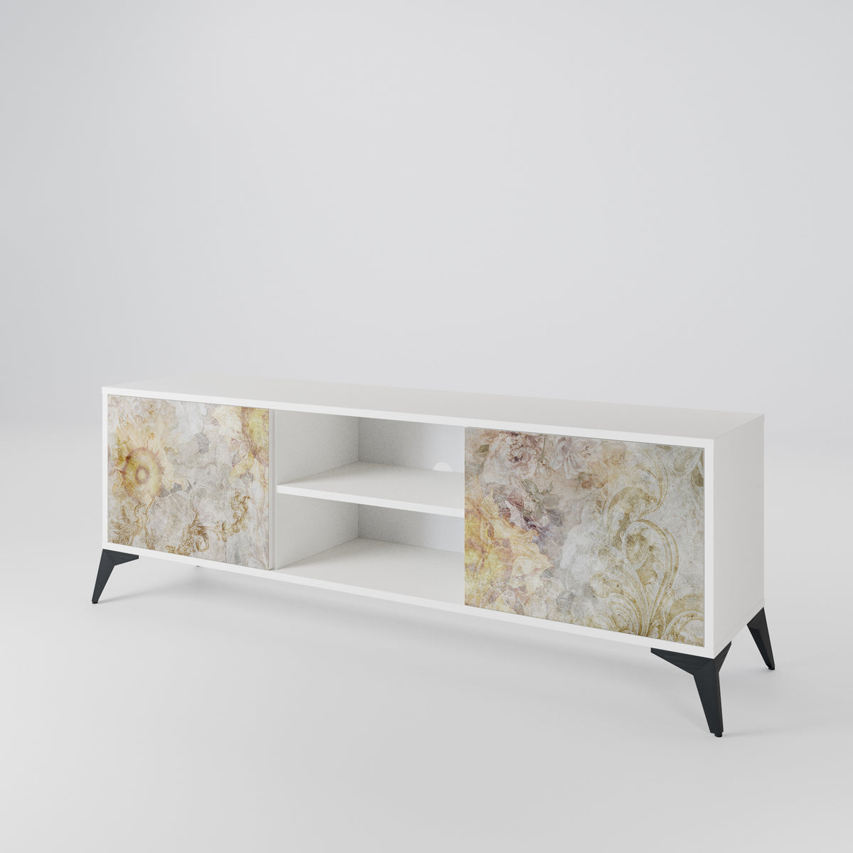 SUNFLOWER BLUR Mueble de TV de 2 Puertas