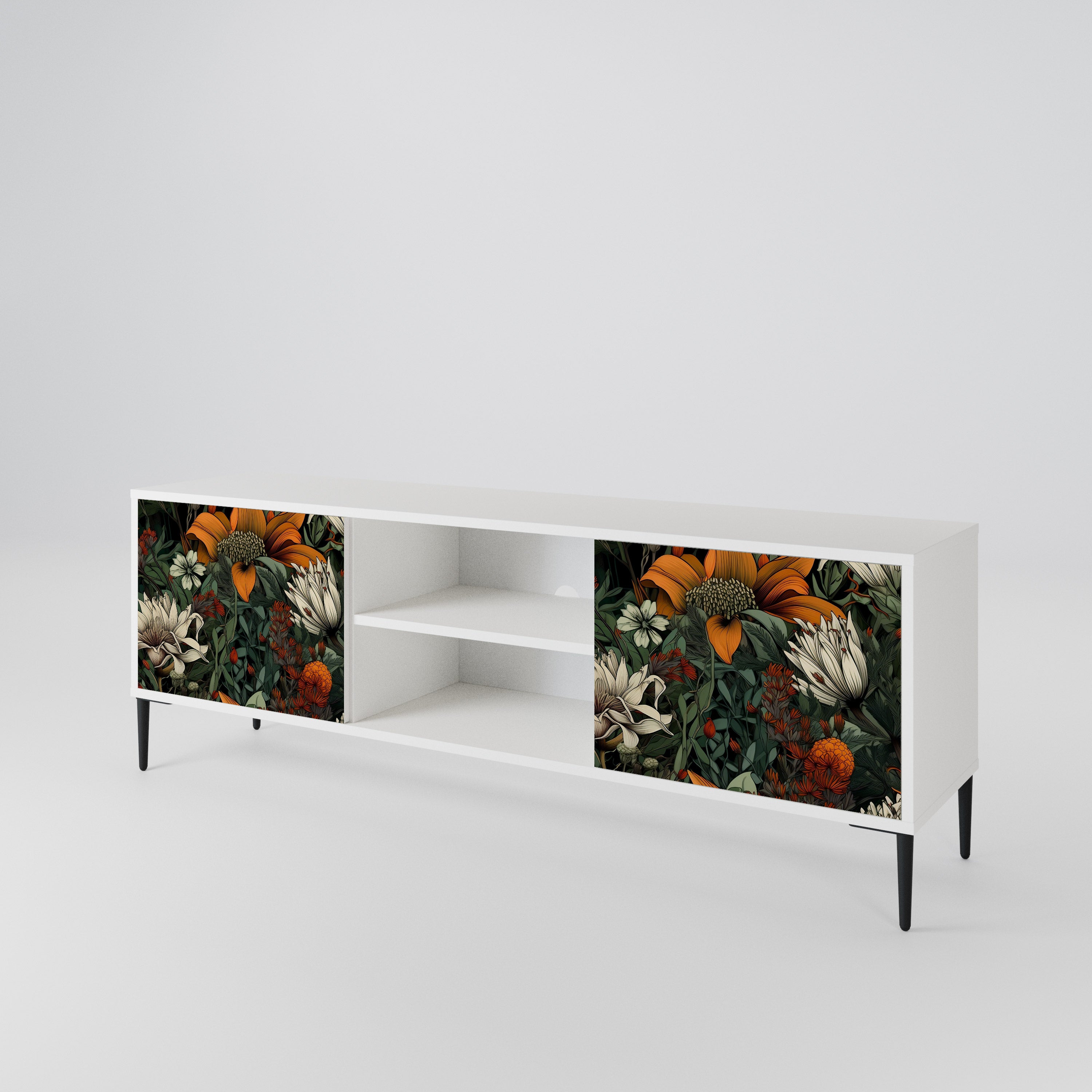 MIDNIGHT SPROUT Dvoudveřový TV stolek