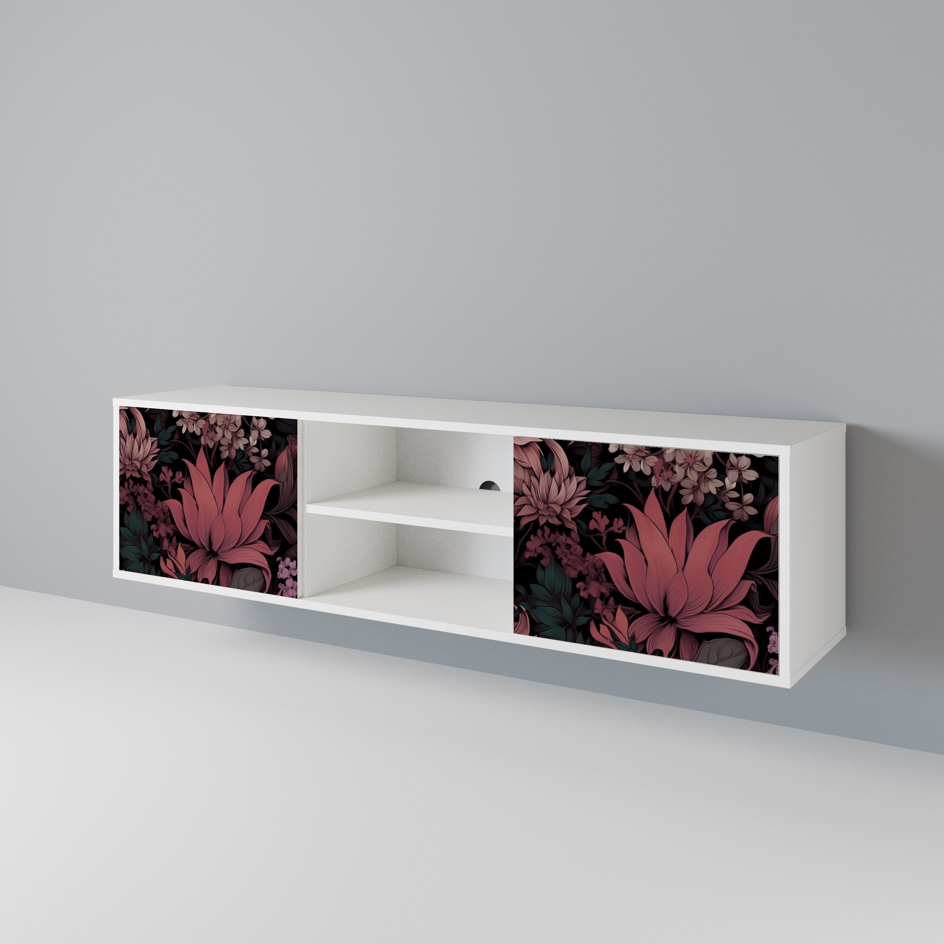 FLORAL WHISPER Dvoudveřový TV stolek