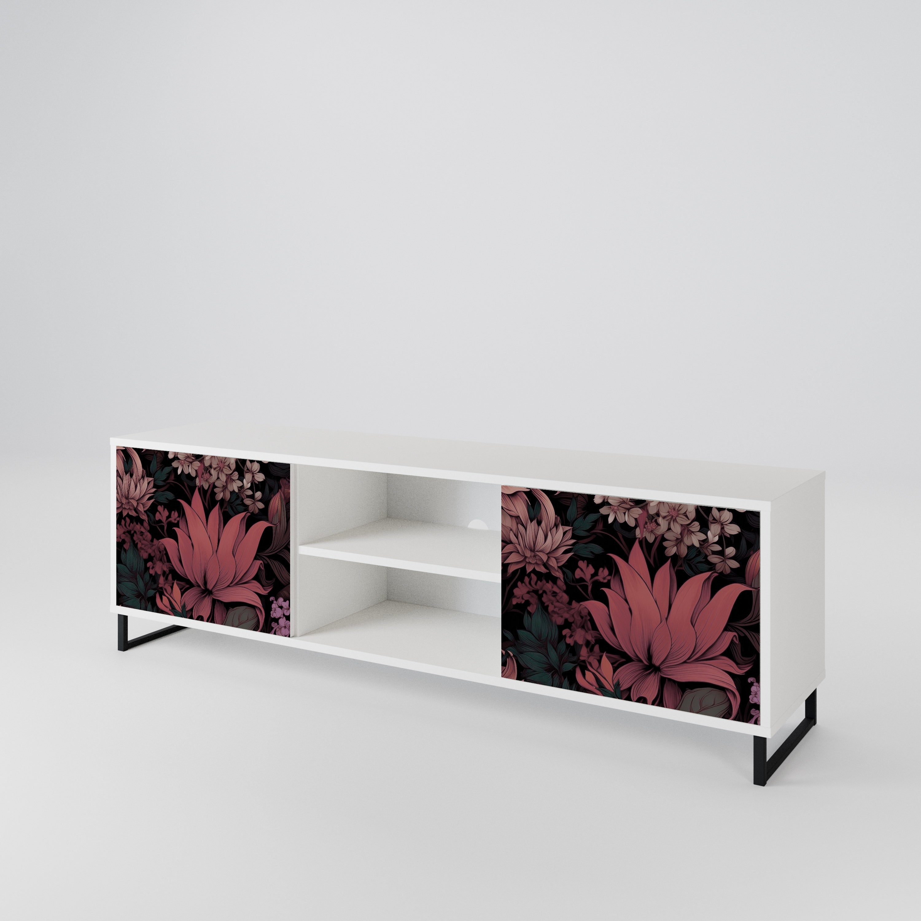 FLORAL WHISPER Dvoudveřový TV stolek