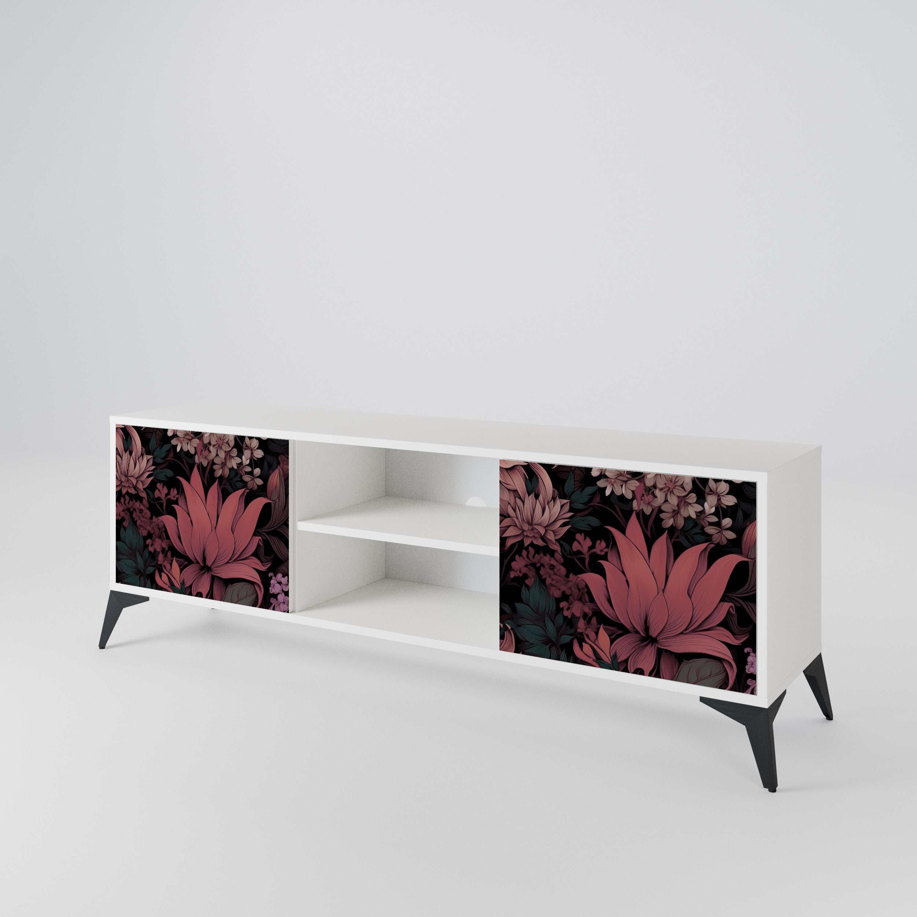 FLORAL WHISPER Dvoudveřový TV stolek