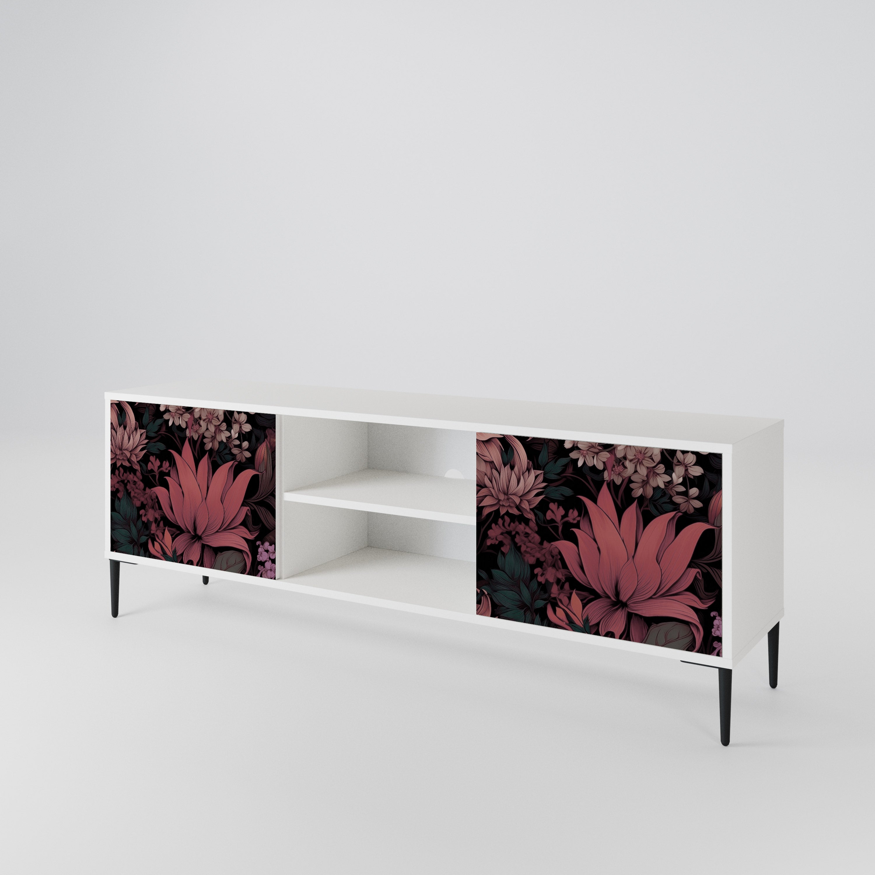 FLORAL WHISPER Dvoudveřový TV stolek