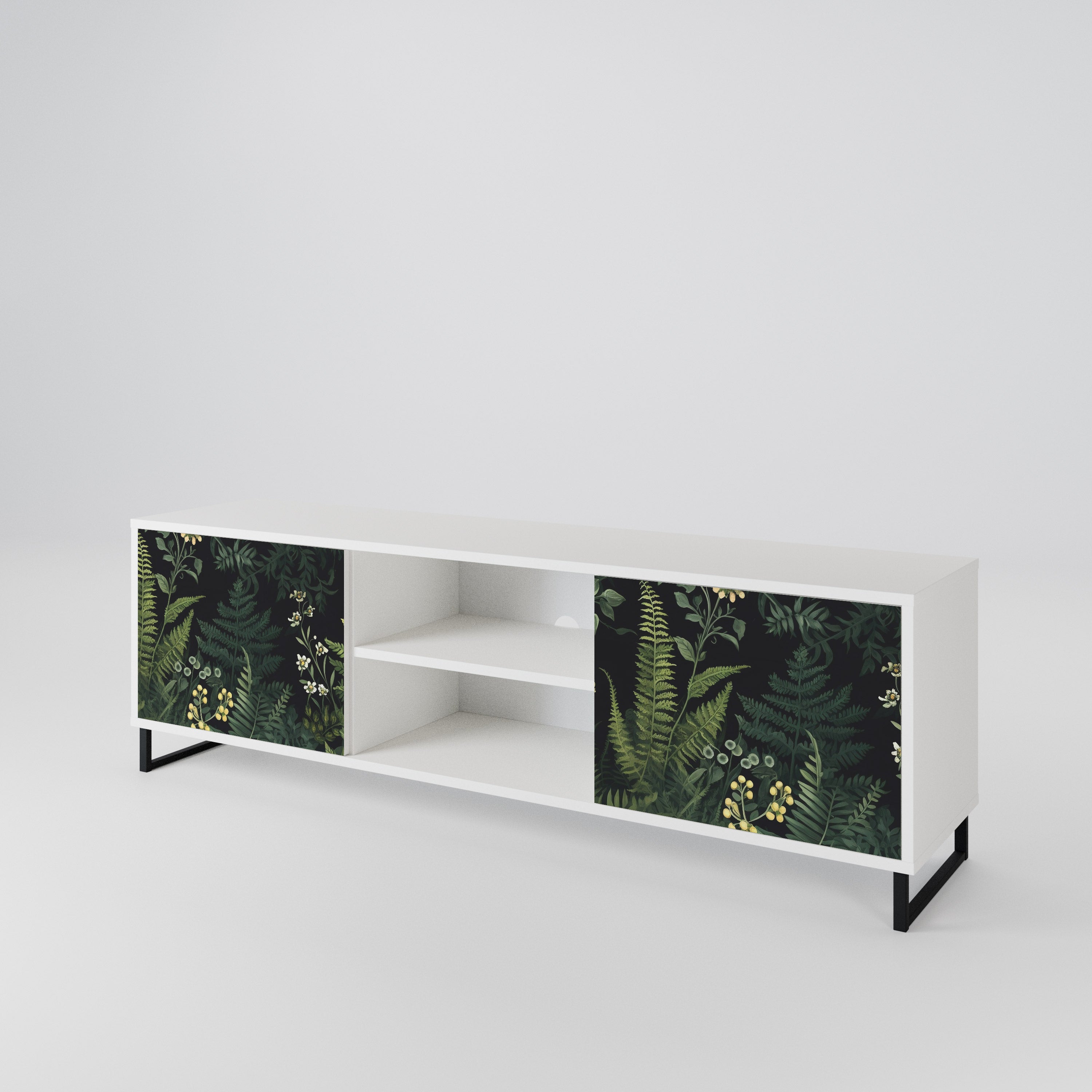 FERN FLOWERS Dvoudveřový TV stolek