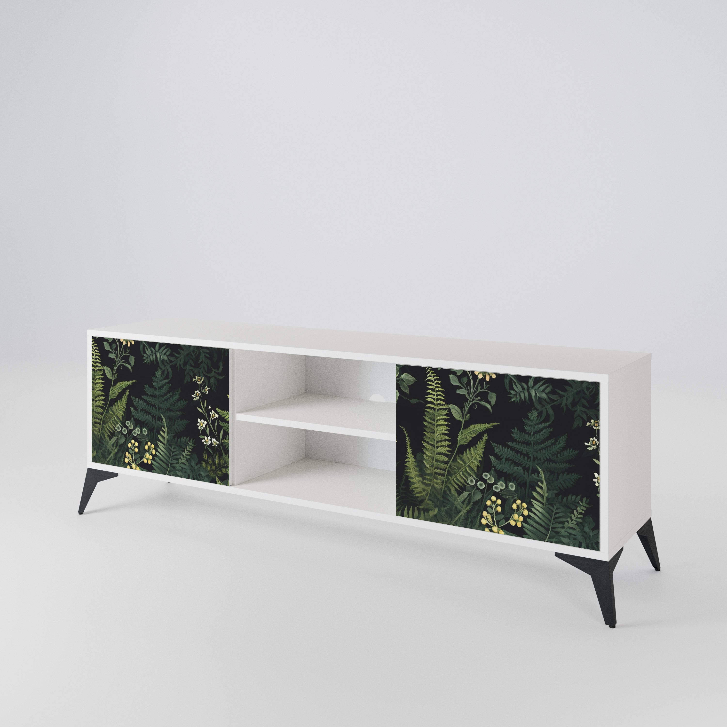 FERN FLOWERS Dvoudveřový TV stolek