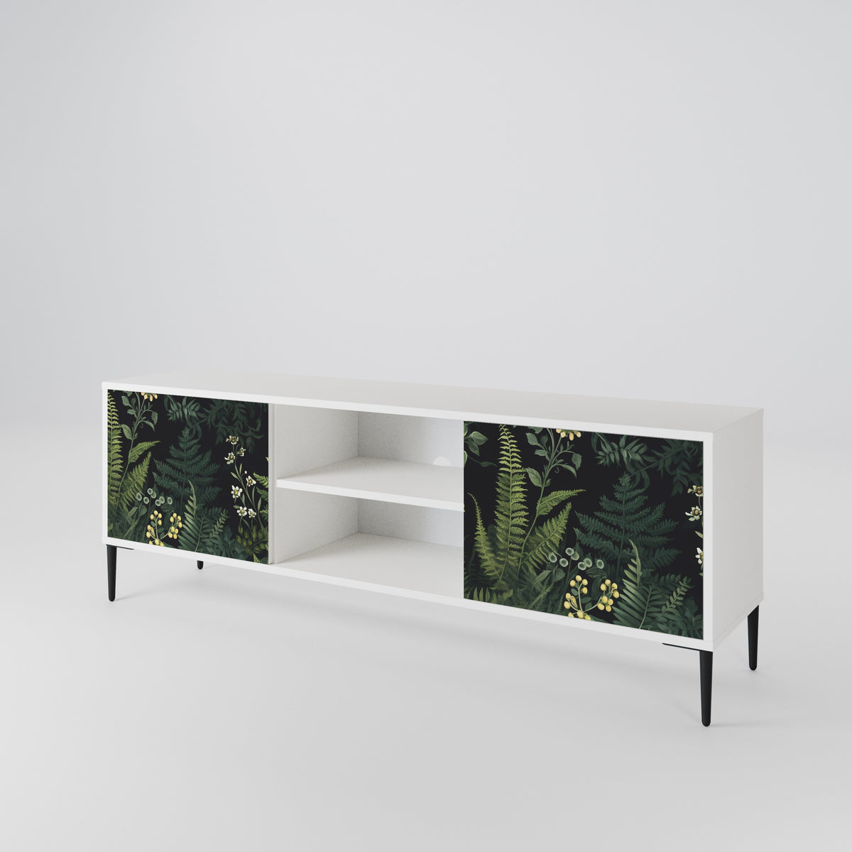 FERN FLOWERS Mueble de TV de 2 Puertas