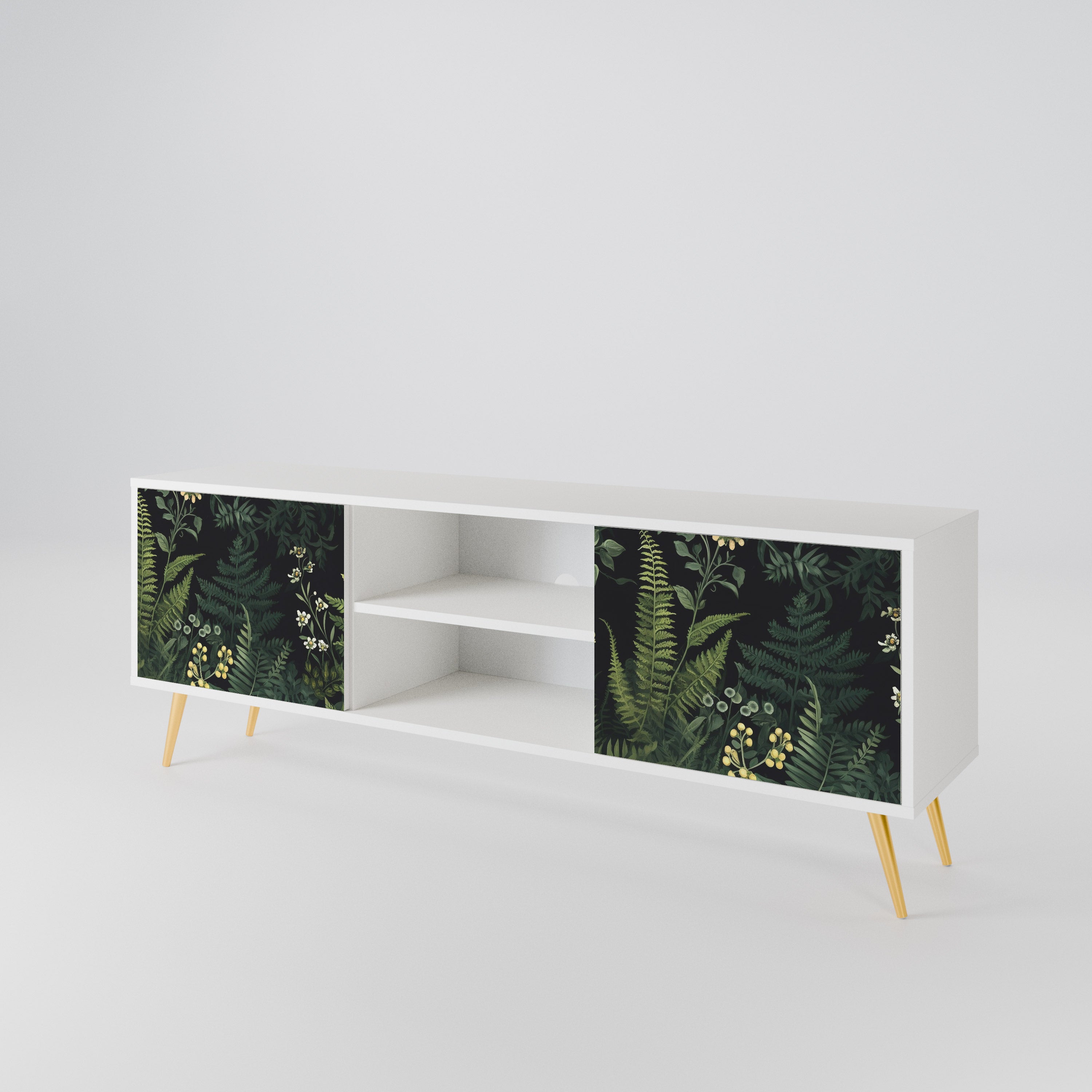 FERN FLOWERS Dvoudveřový TV stolek