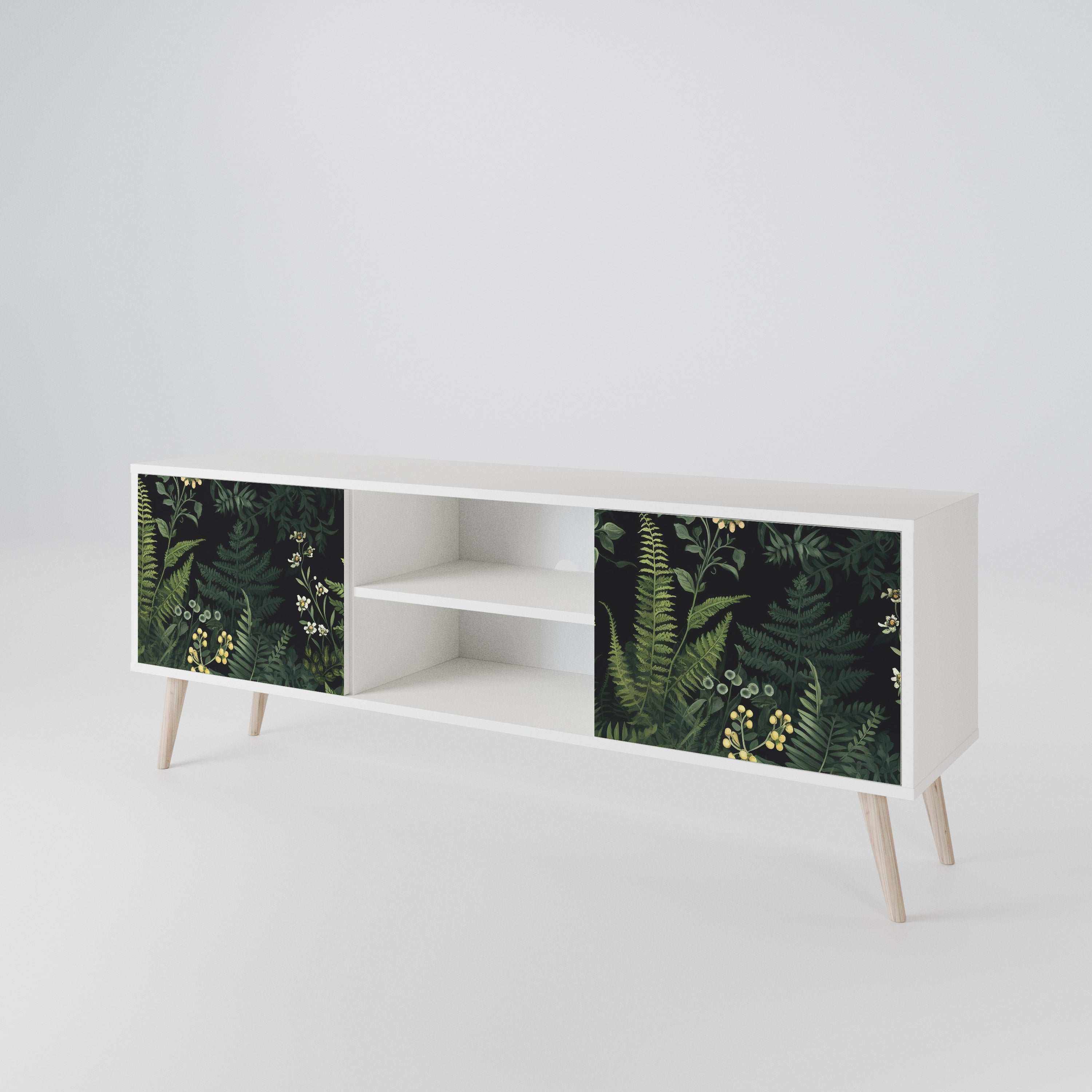 FERN FLOWERS Dvoudveřový TV stolek