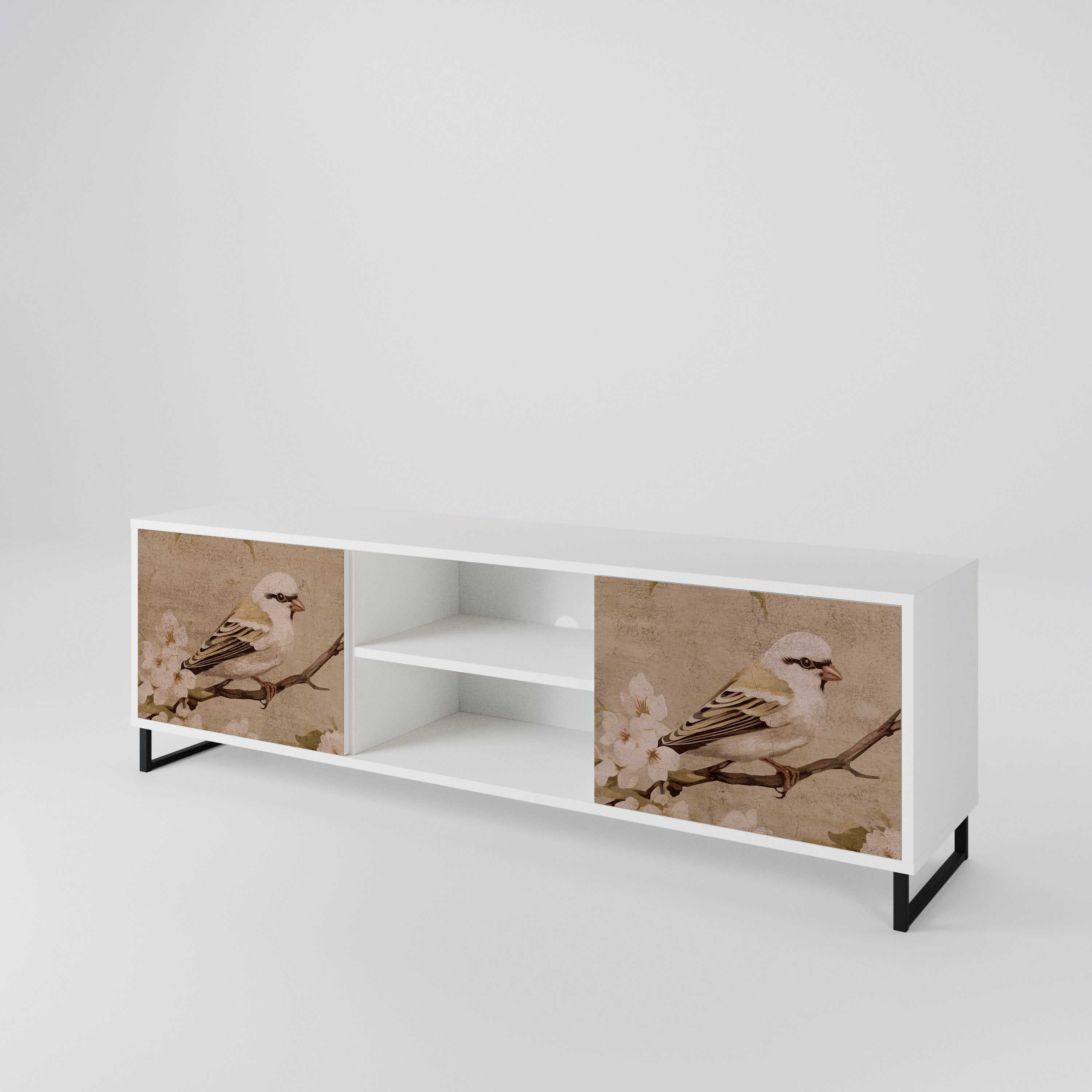 PETAL DISTINGUISH Dvoudveřový TV stolek