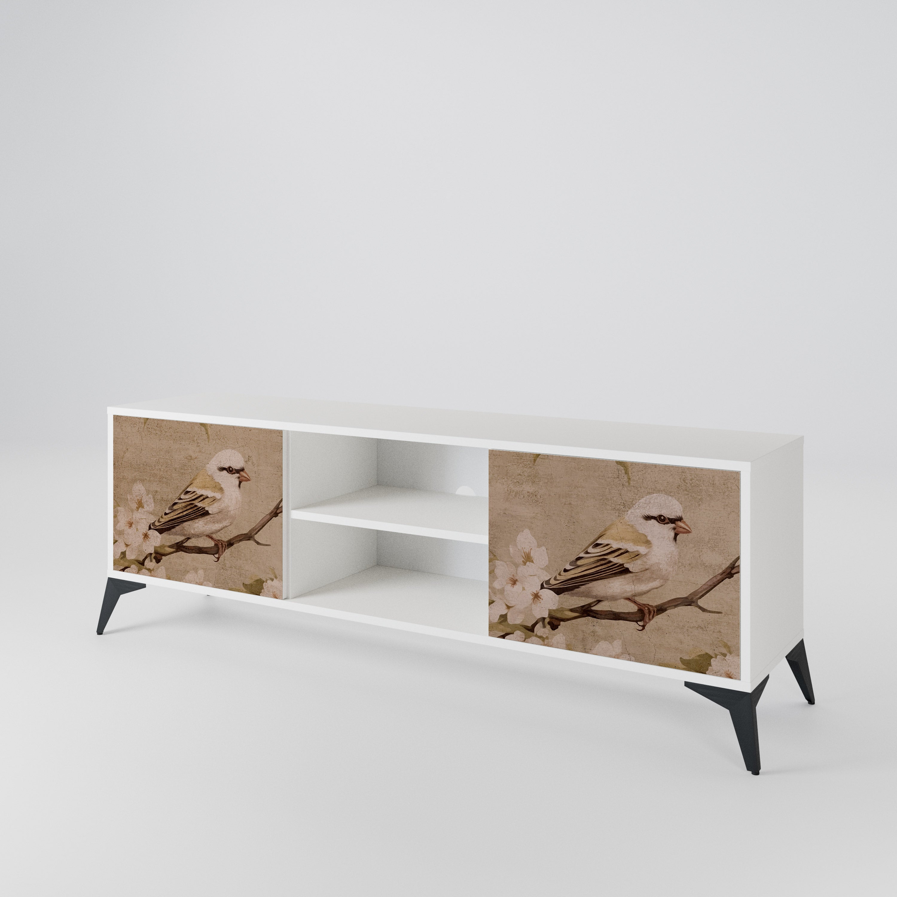 PETAL DISTINGUISH Dvoudveřový TV stolek