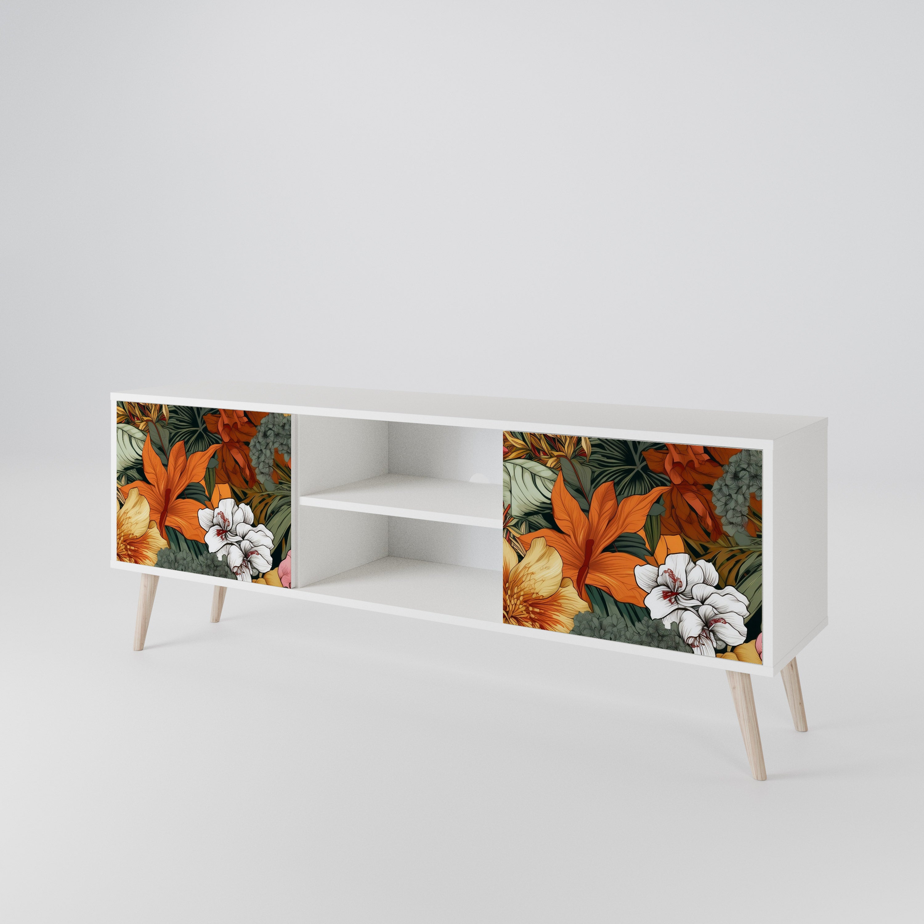 RADIANT FLORA Dvoudveřový TV stolek