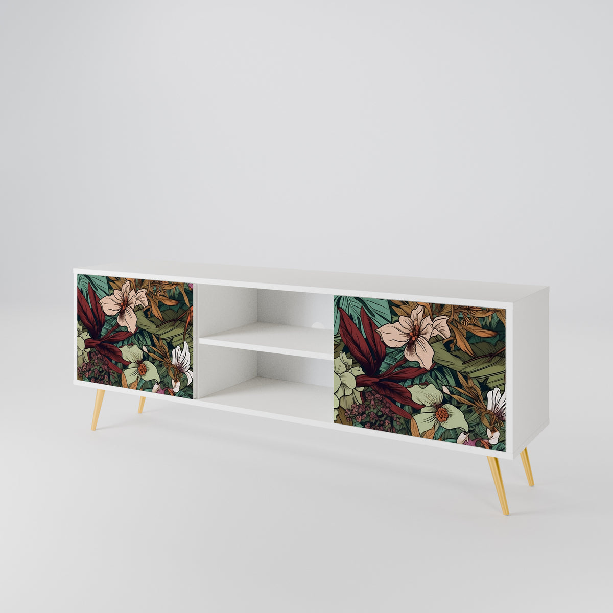 BOTANICAL EMERGENCE 2-Door TV Cabinet