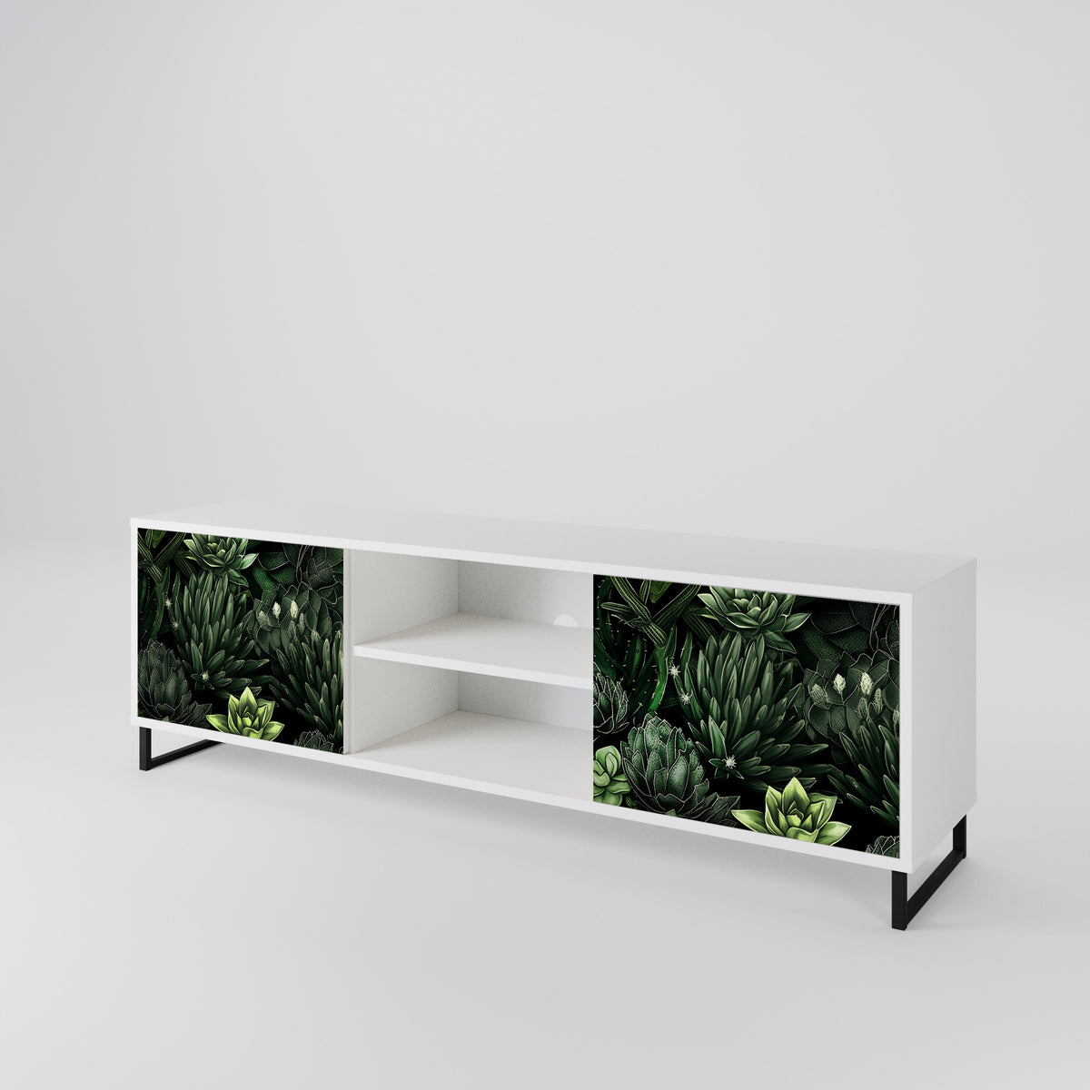 SUCCULENT JUNGLE 2-türiges TV-Lowboard