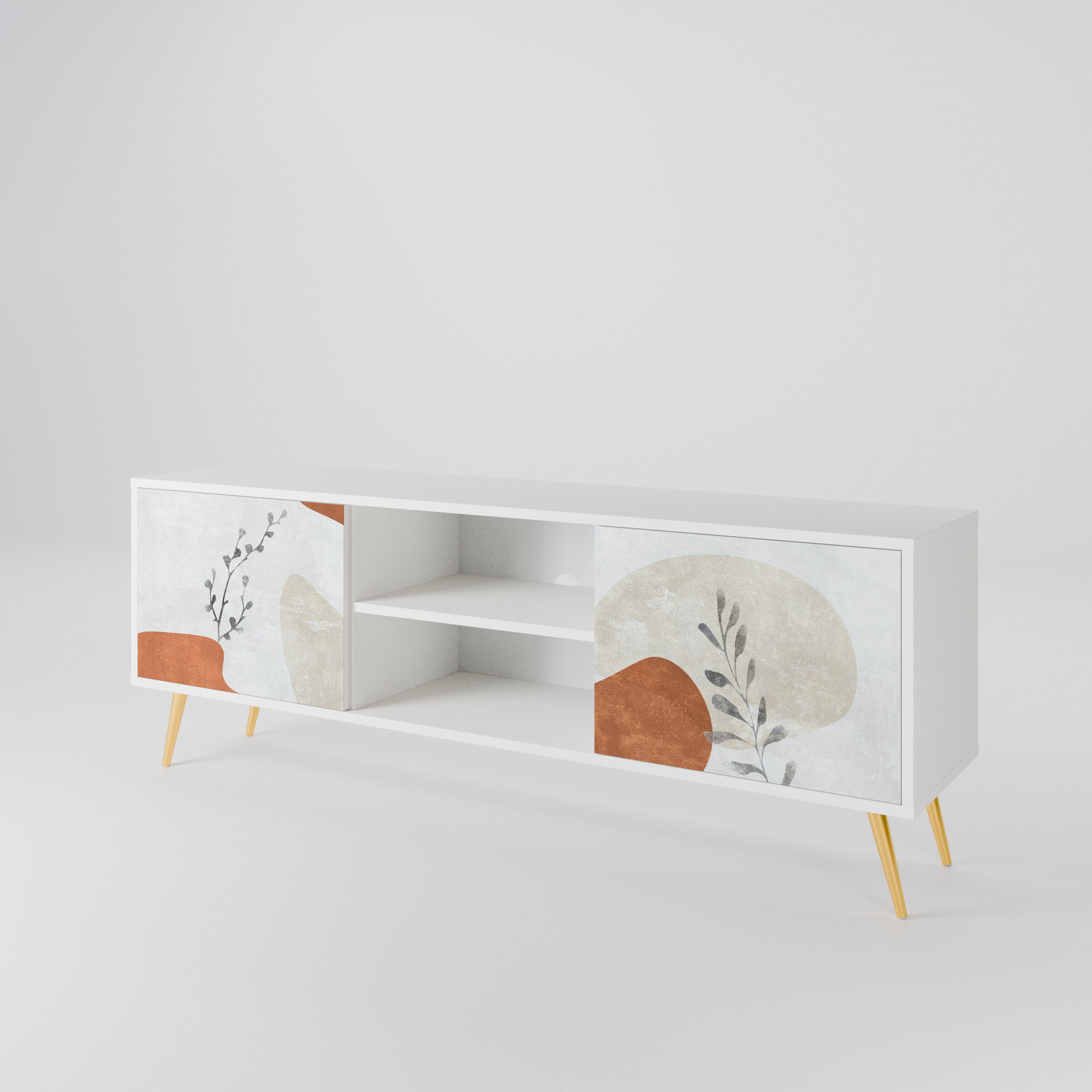 TRANQUIL TWIG Dvoudveřový TV stolek