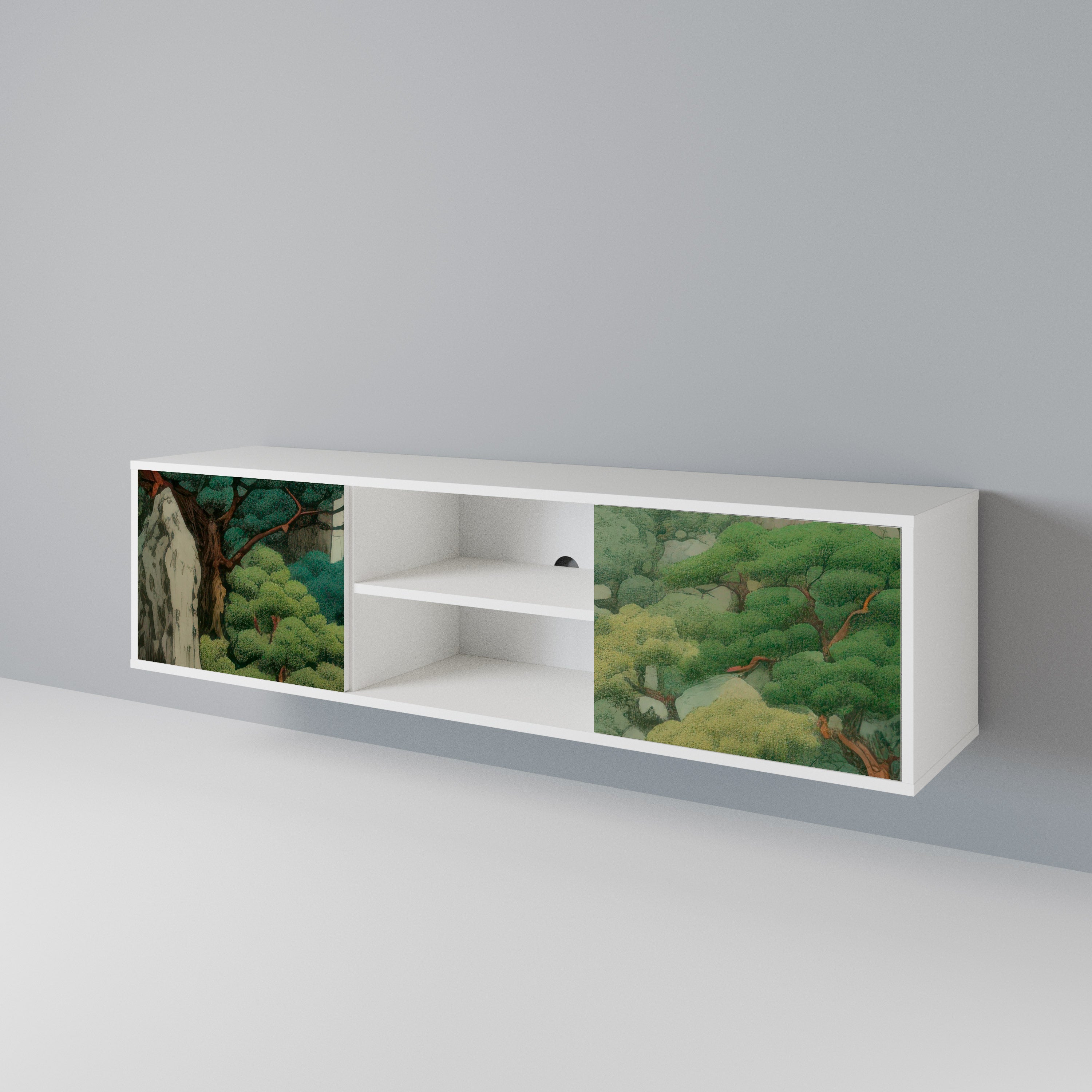 VERDURE ABYSS Dvoudveřový TV stolek
