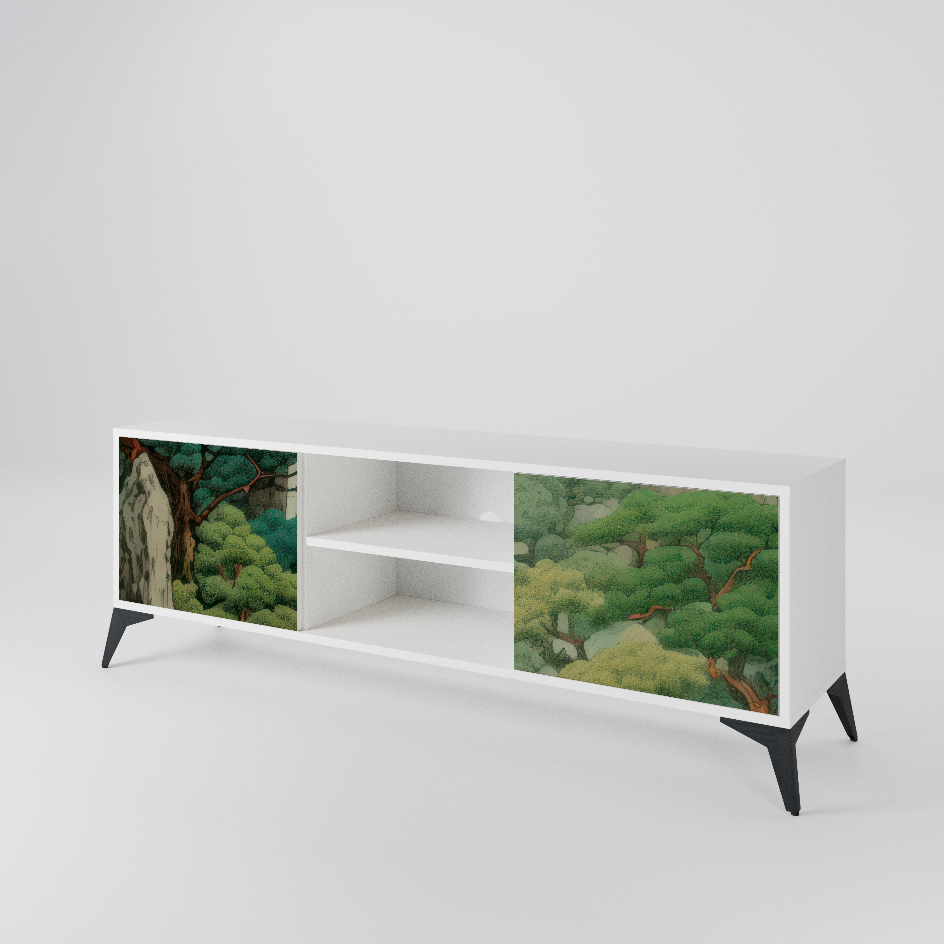 VERDURE ABYSS Dvoudveřový TV stolek