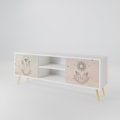 DELICATE BEAUTY Mueble de TV de 2 Puertas